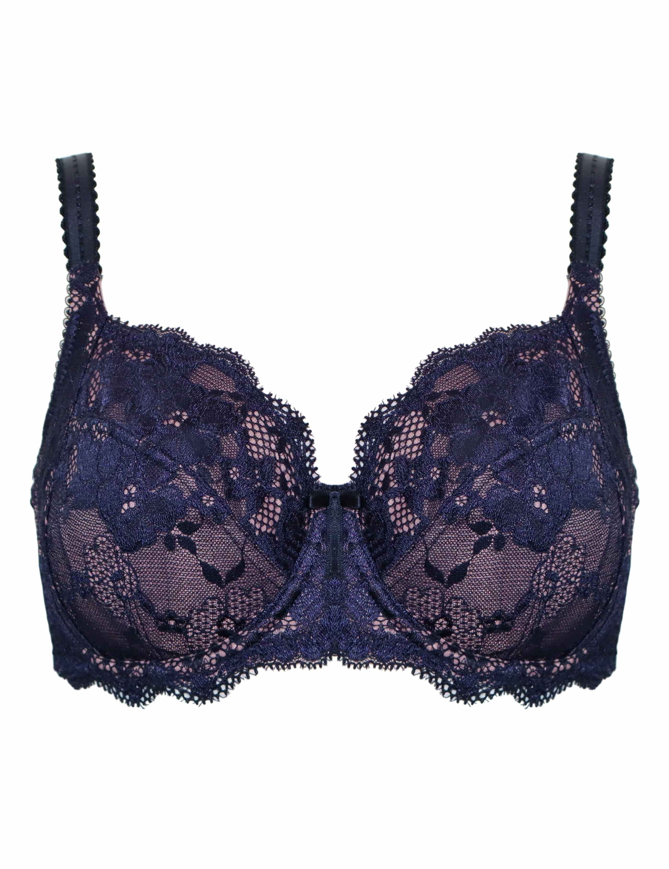 Amour Floral Lace Wired Side Support Bra D-J 2 of 11
