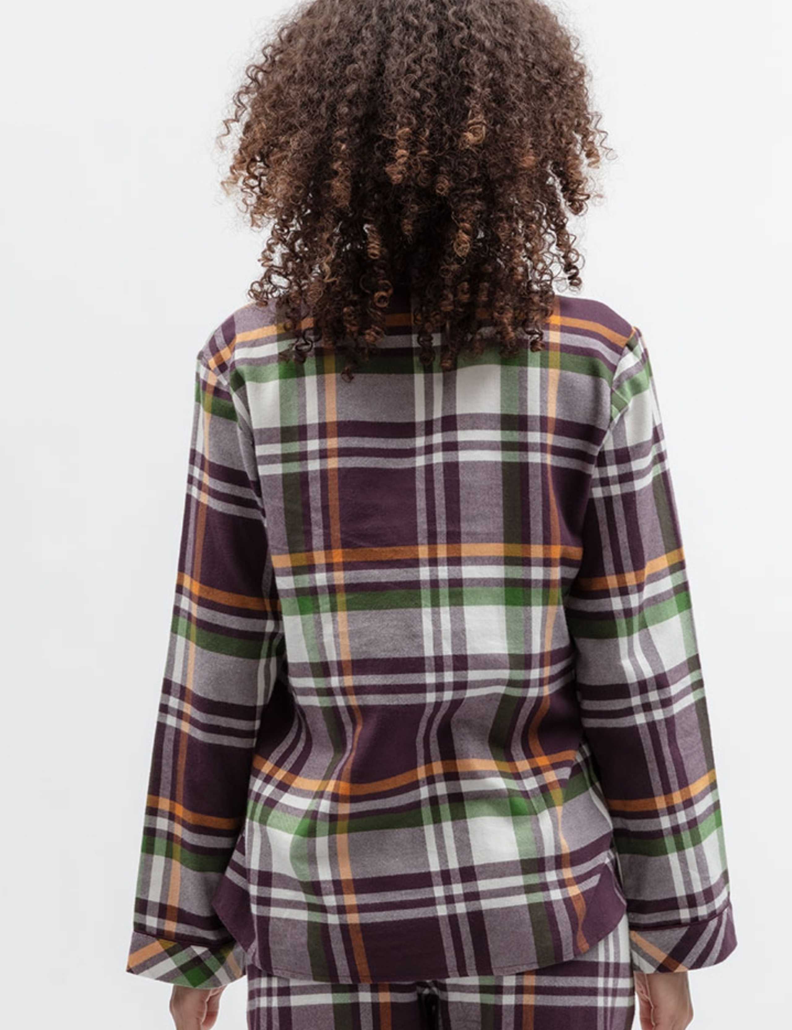 Pure Cotton Checked Pyjama Top 4 of 4