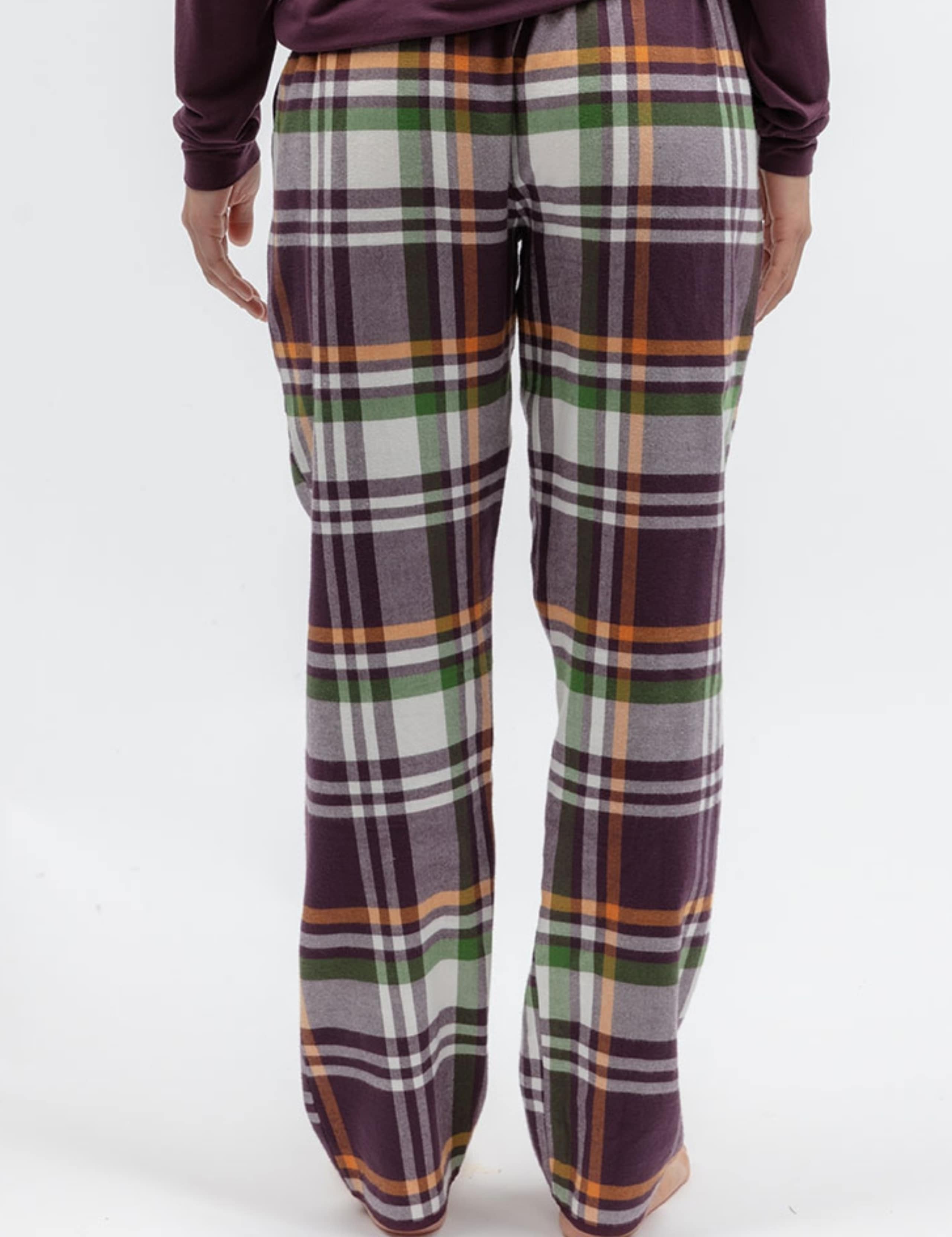 Pure Cotton Checked Pyjama Bottoms 4 of 4