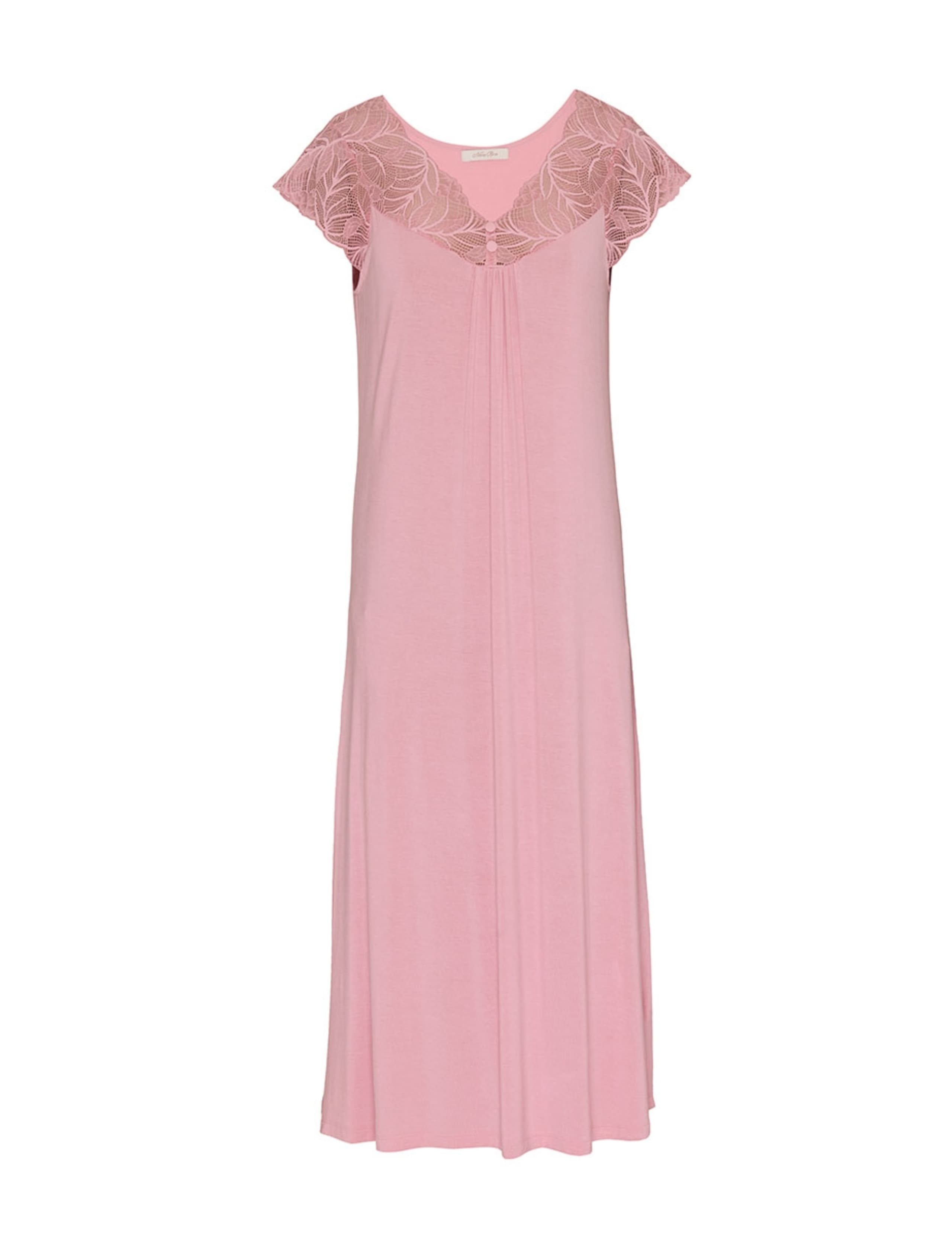Modal Rich Lace Trim Long Nightdress 2 of 3