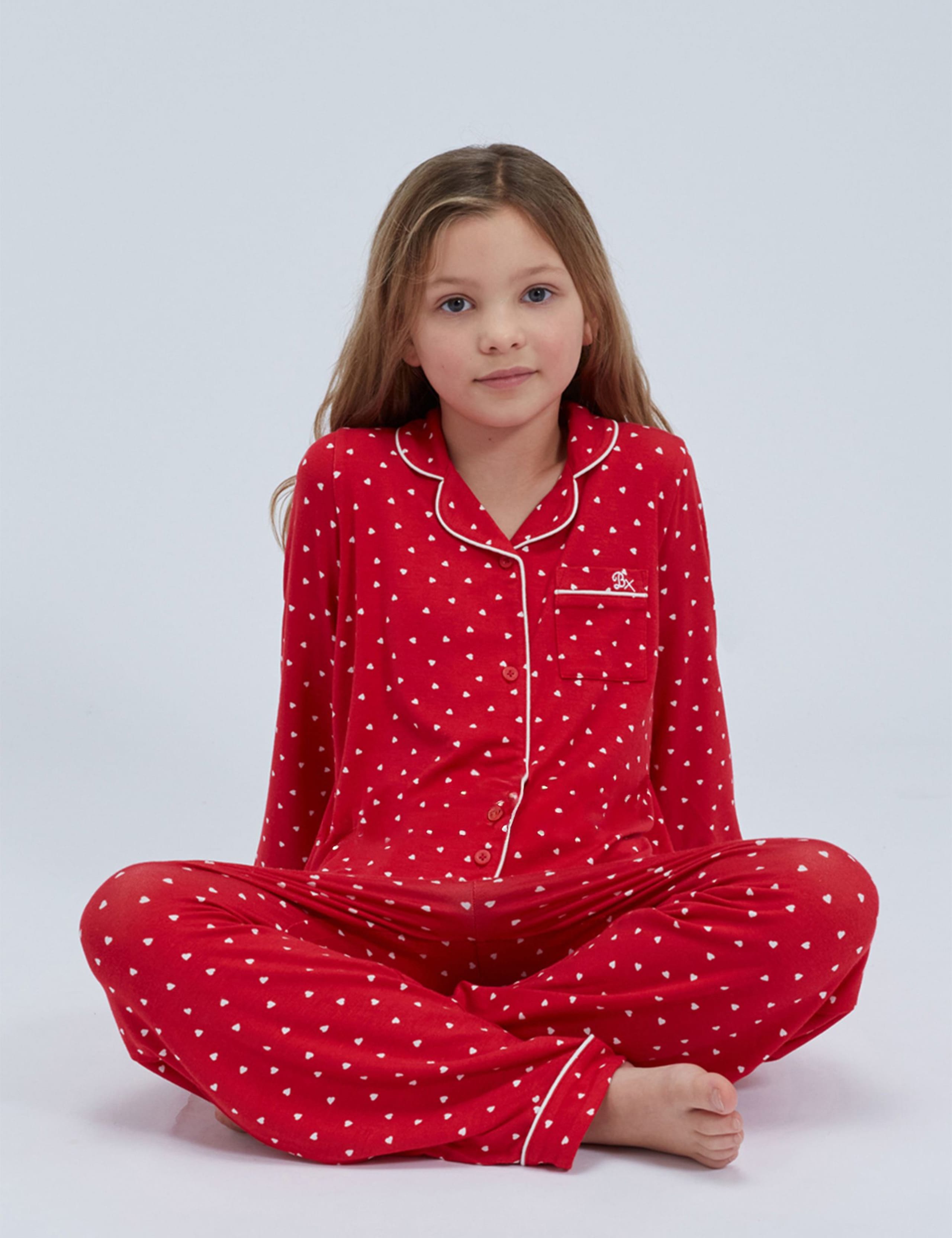 Valentines Heart Pyjamas (2-12 Yrs) 4 of 9