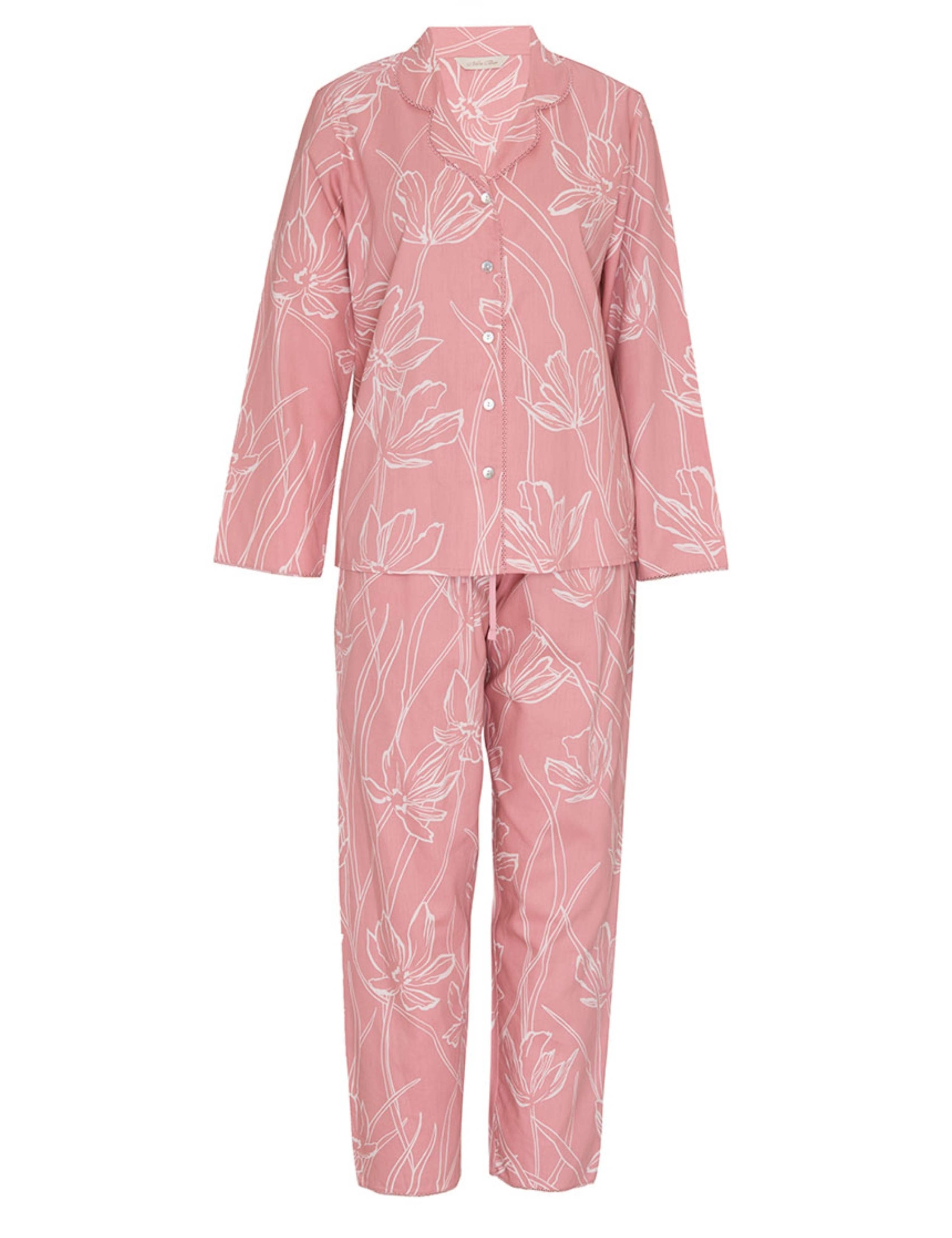 Cotton Modal Floral Lace Trim Pyjama Set 2 of 4