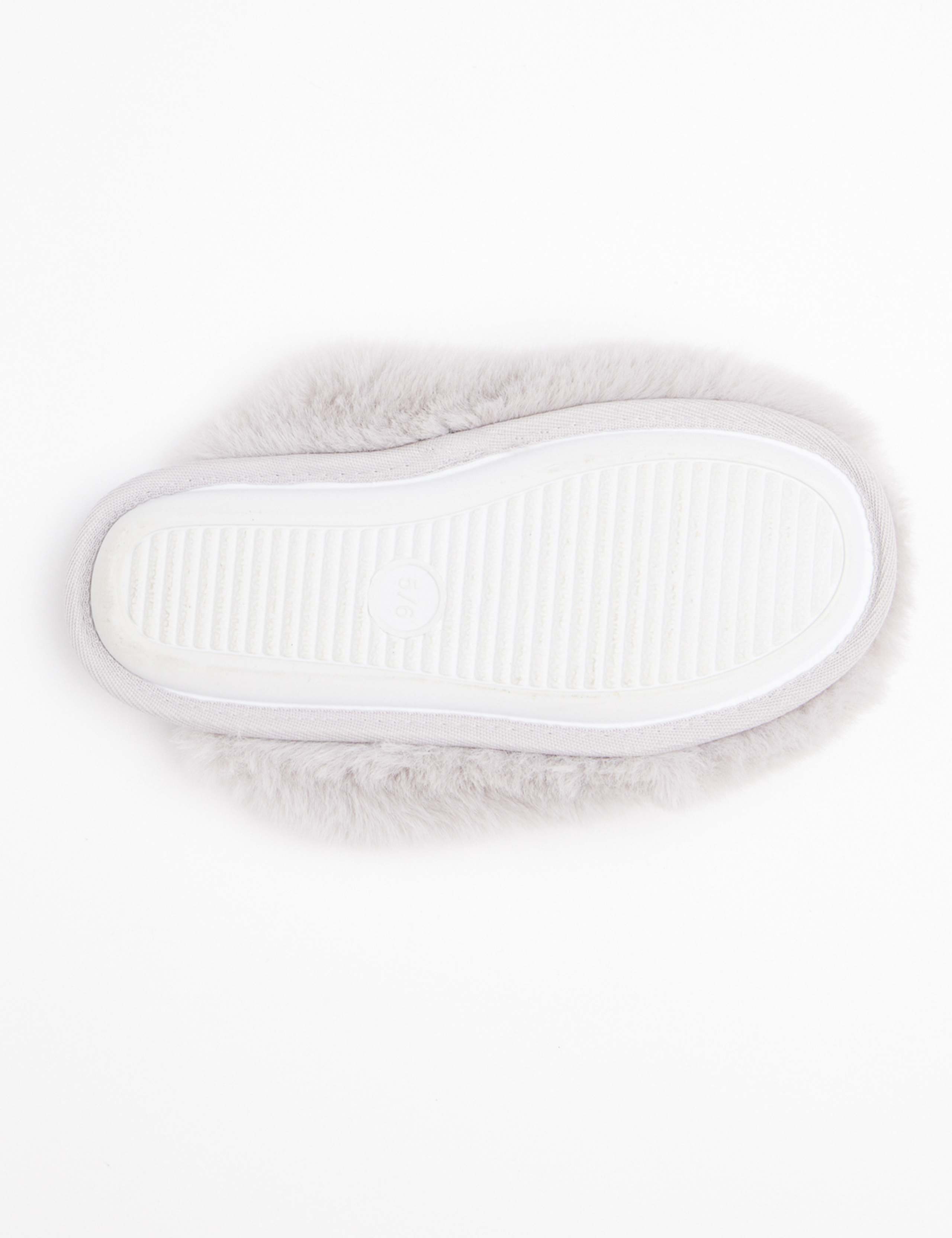 Faux Fur Heart Mule Slippers 5 of 5