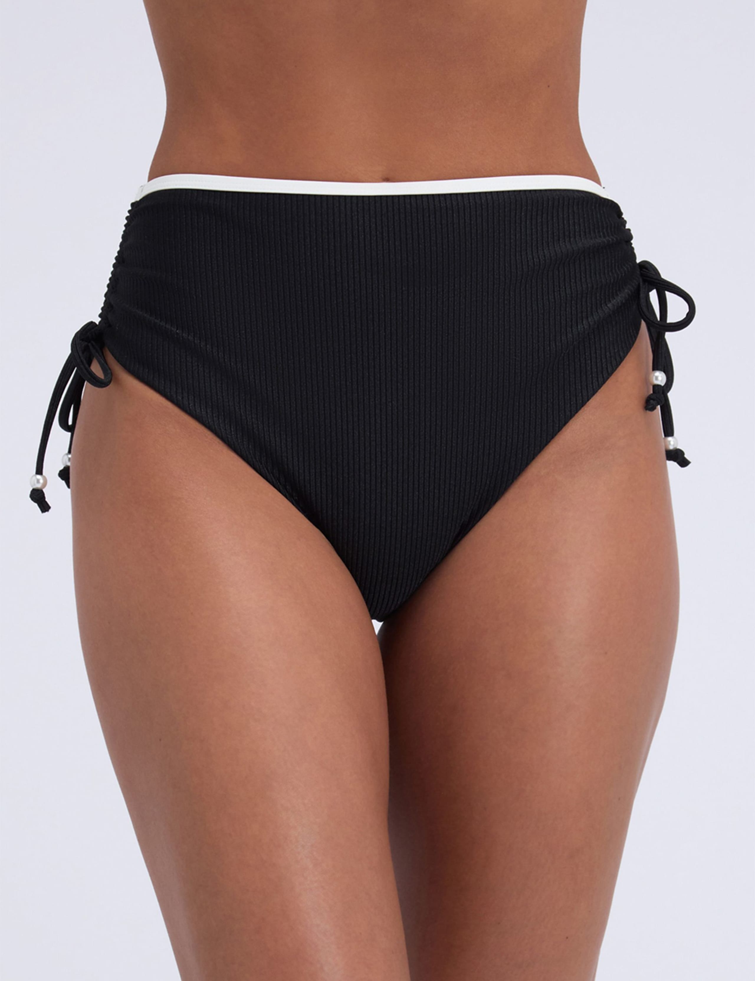 Ibiza Ribbed High Waisted Bikini Bottoms 5 of 5