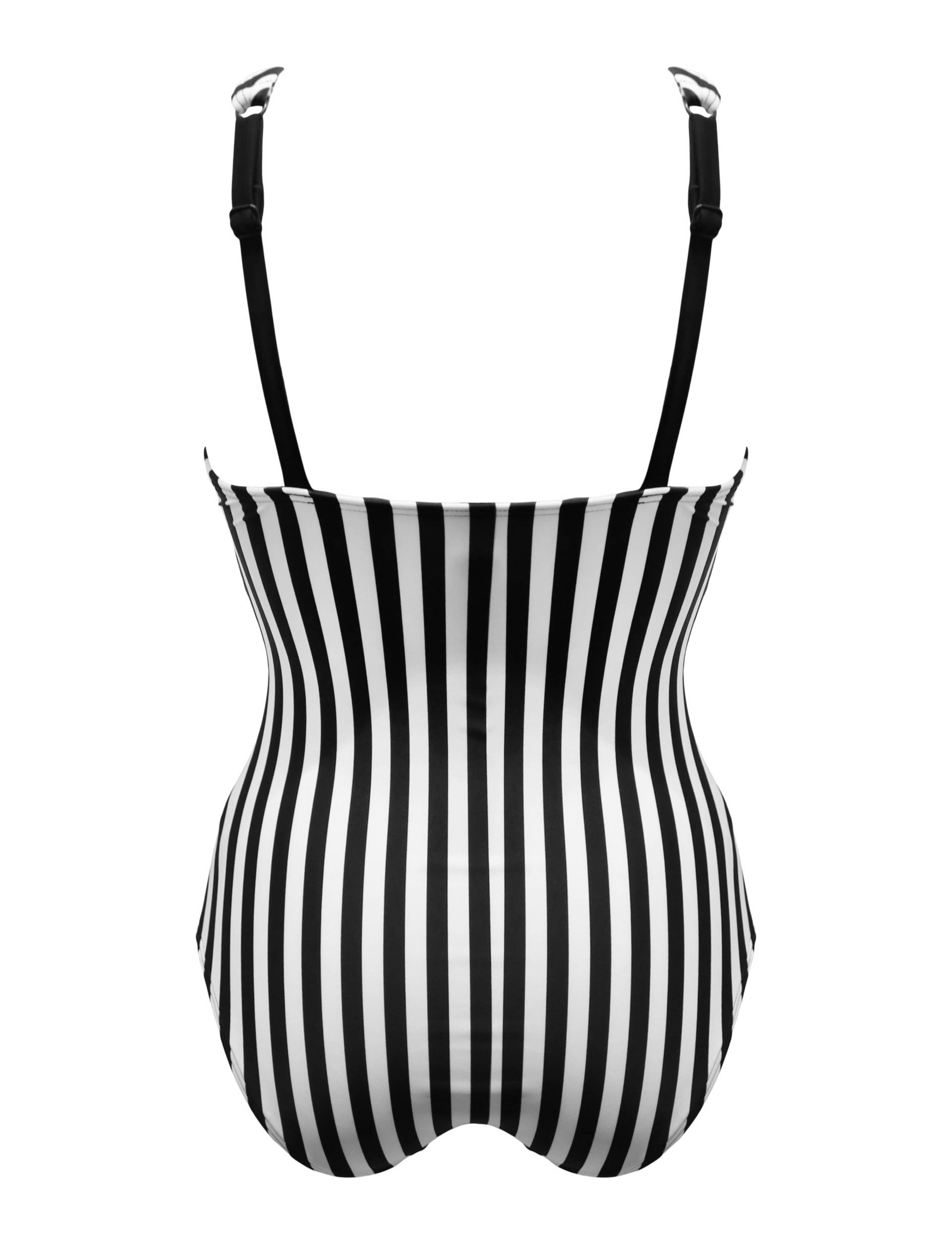 Indonesia Tummy Control Striped Swimsuit 6 of 7