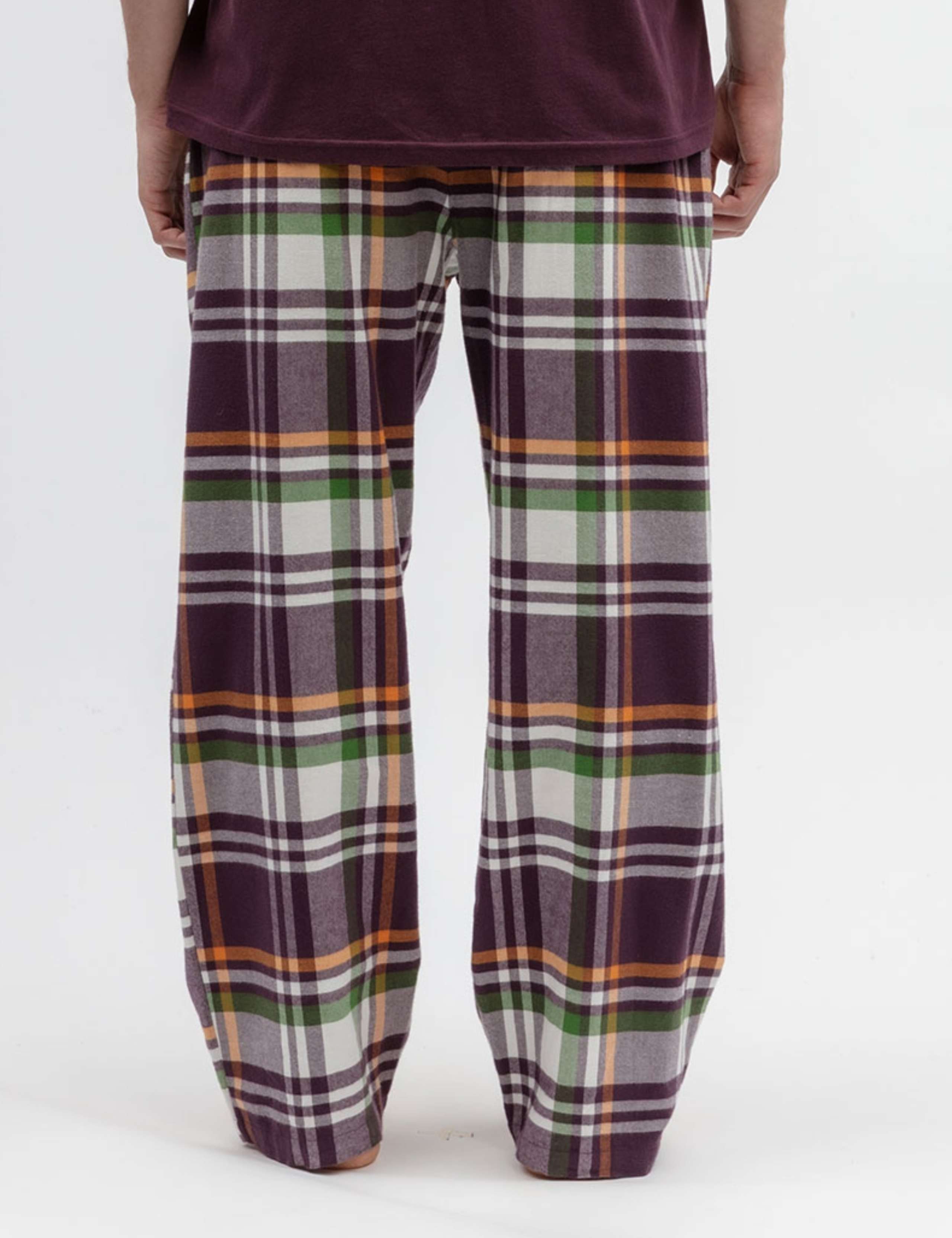 Pure Cotton Checked Pyjama Bottoms 4 of 4