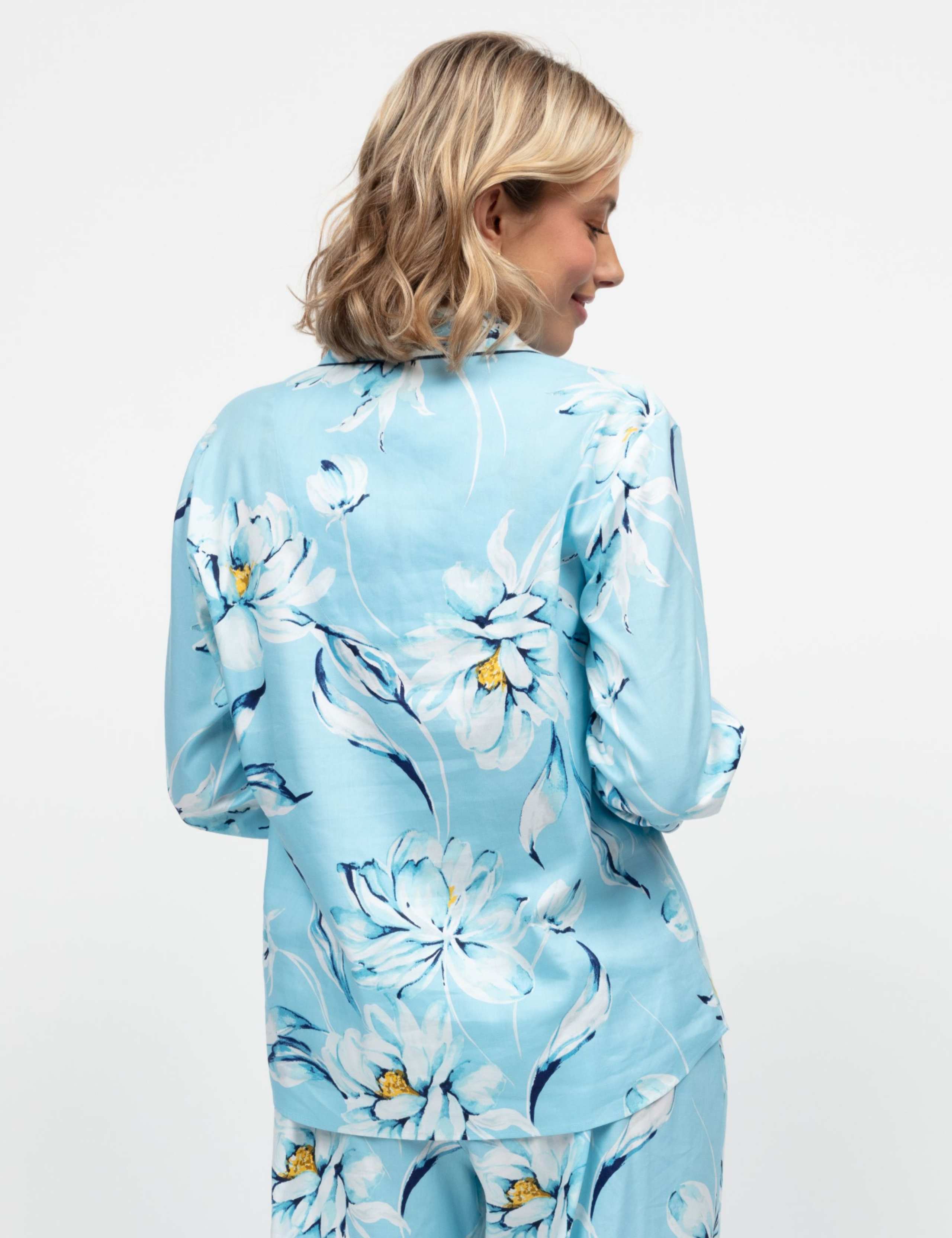 Cotton Modal Floral Pyjama Top 4 of 4