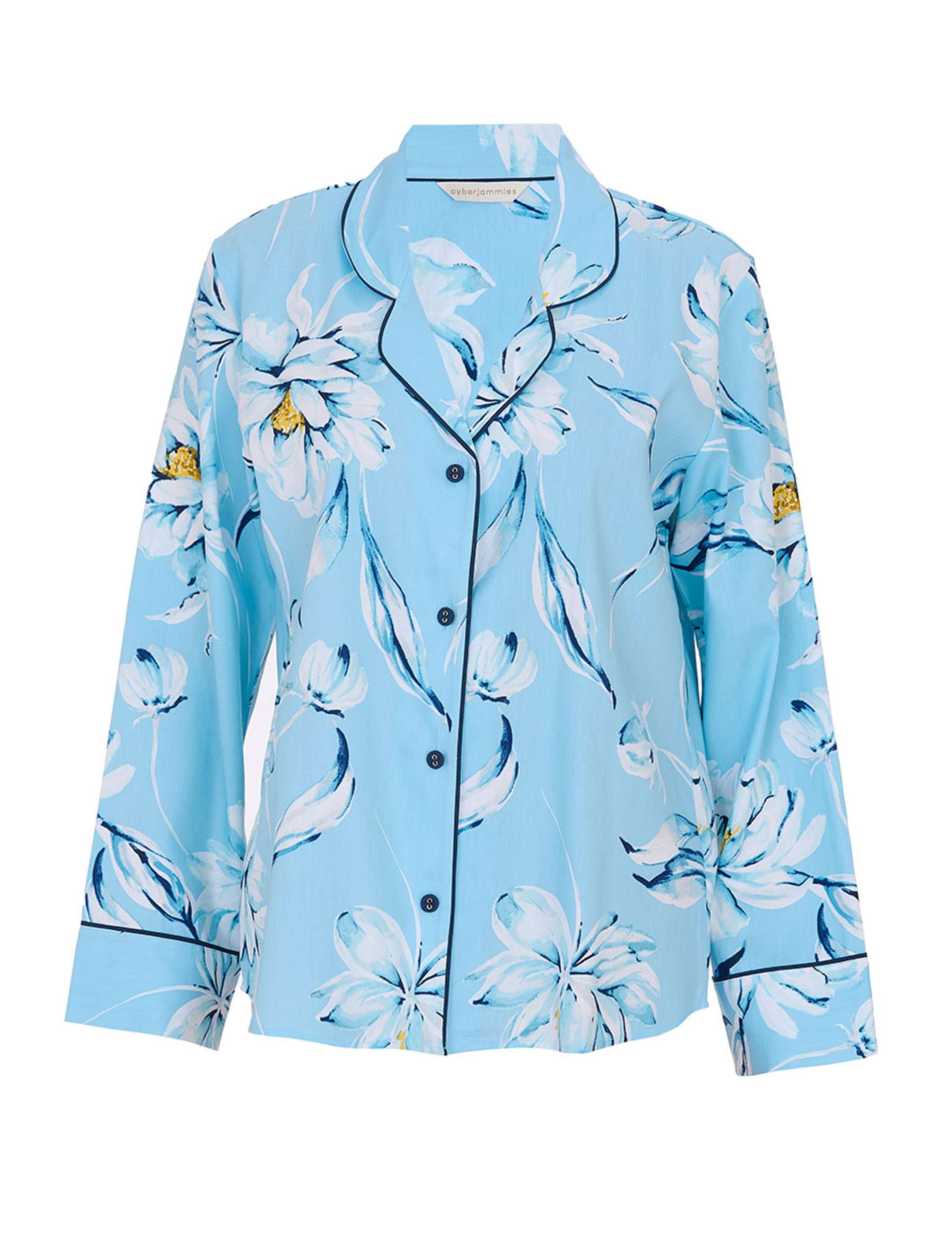 Cotton Modal Floral Pyjama Top 2 of 4