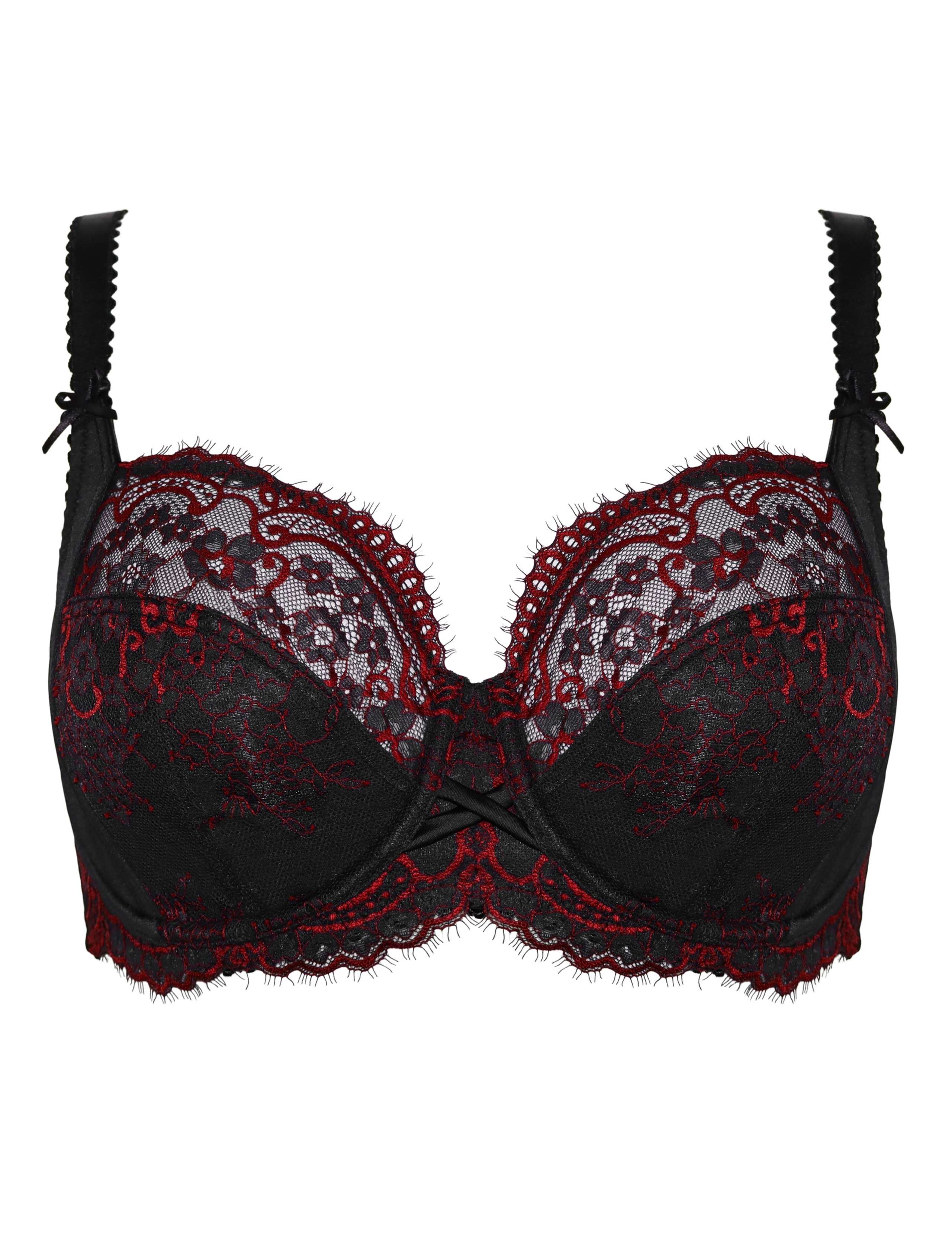 Hollywood Lace Side Support Plunge Bra (D-J) 2 of 11