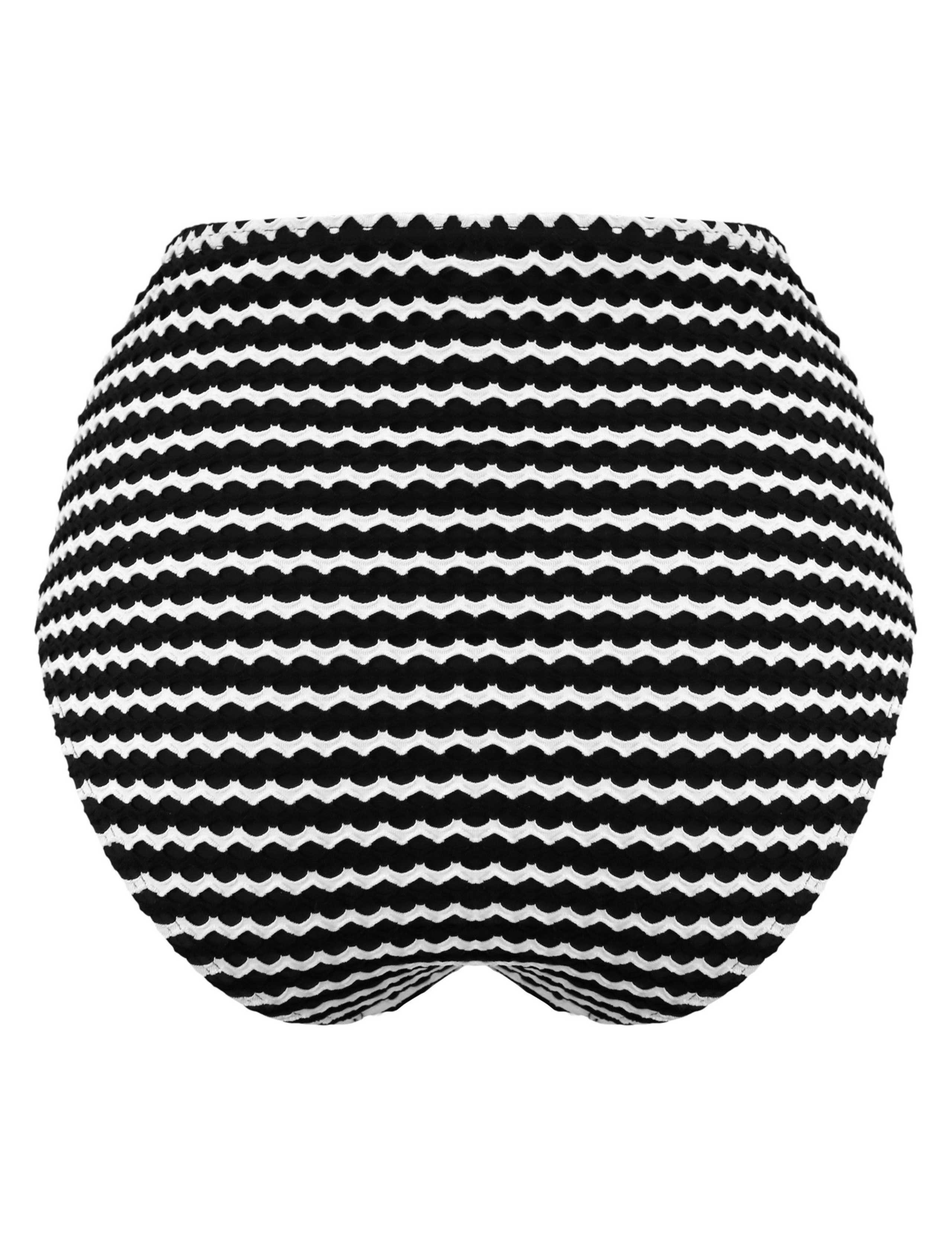 Sun City Striped High Waisted Bikini Bottoms 8 of 8