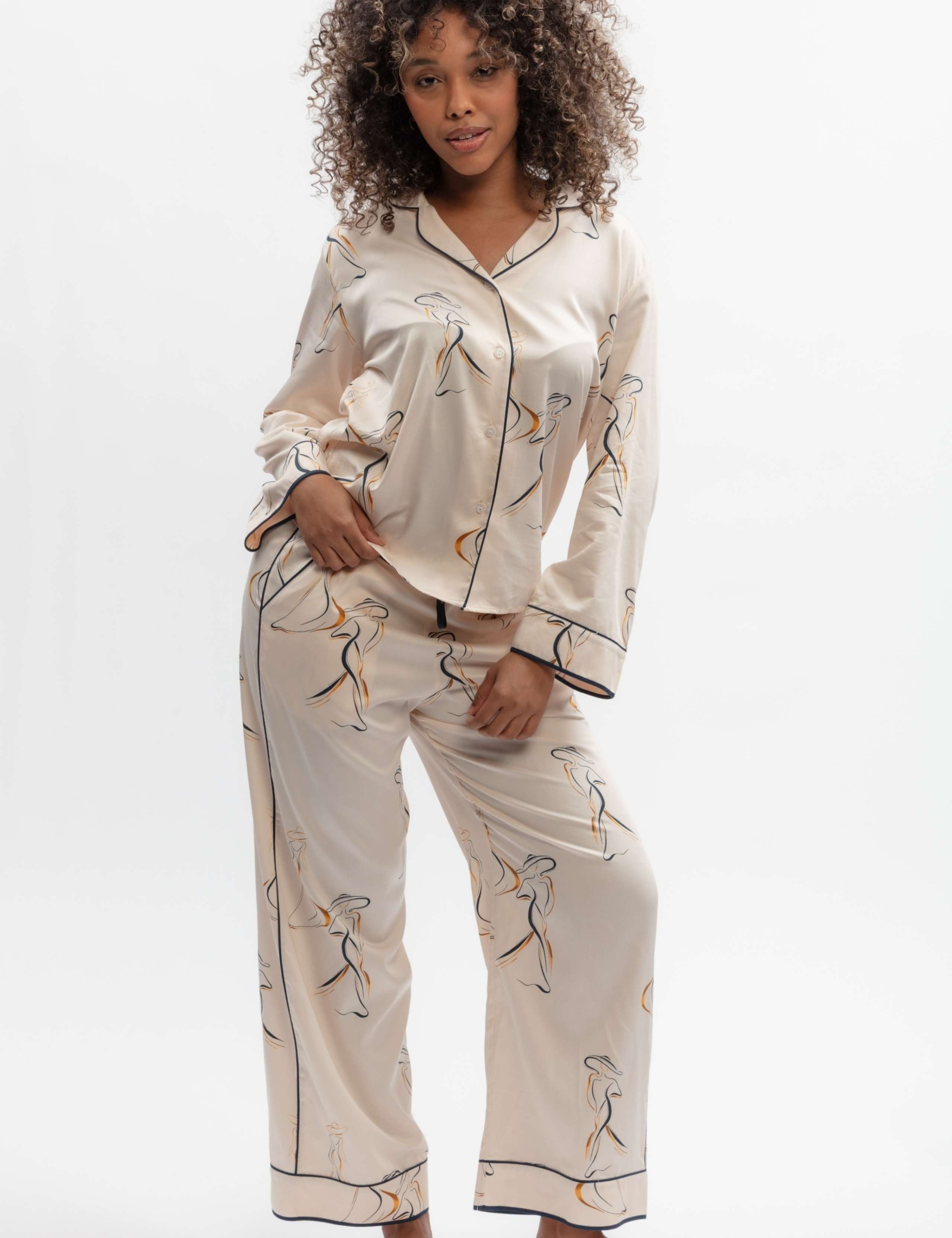Cotton Fable and Eve Modal Printed Pyjama Set 3 of 4