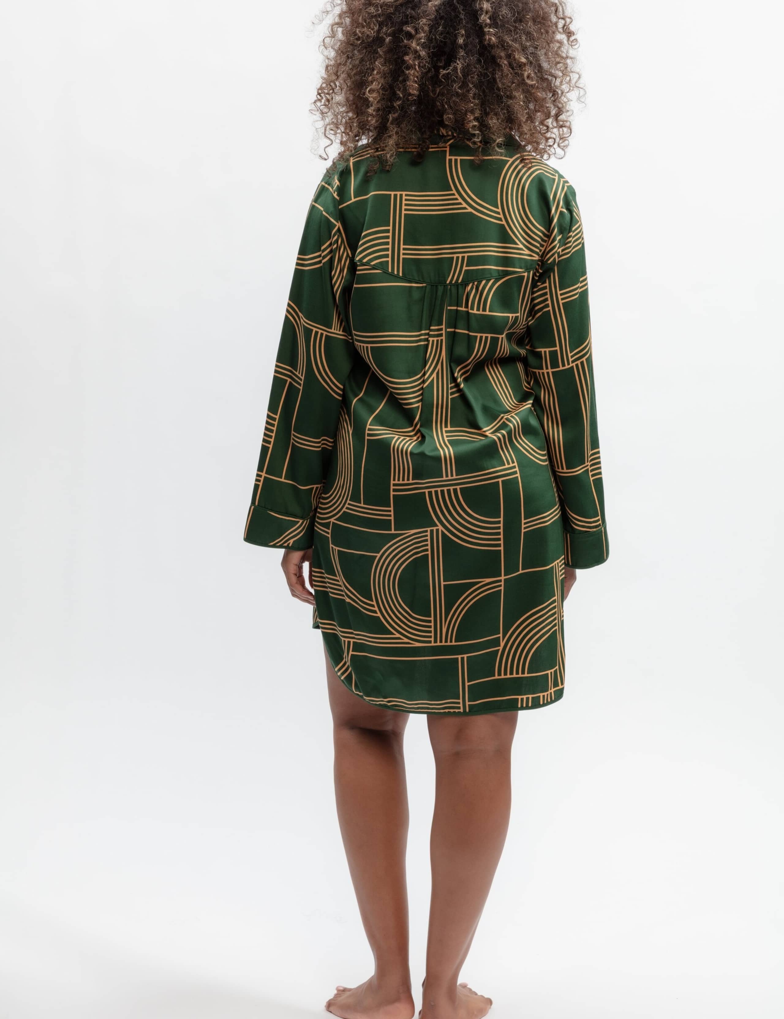 Cotton Modal Geometric Nightshirt 3 of 3