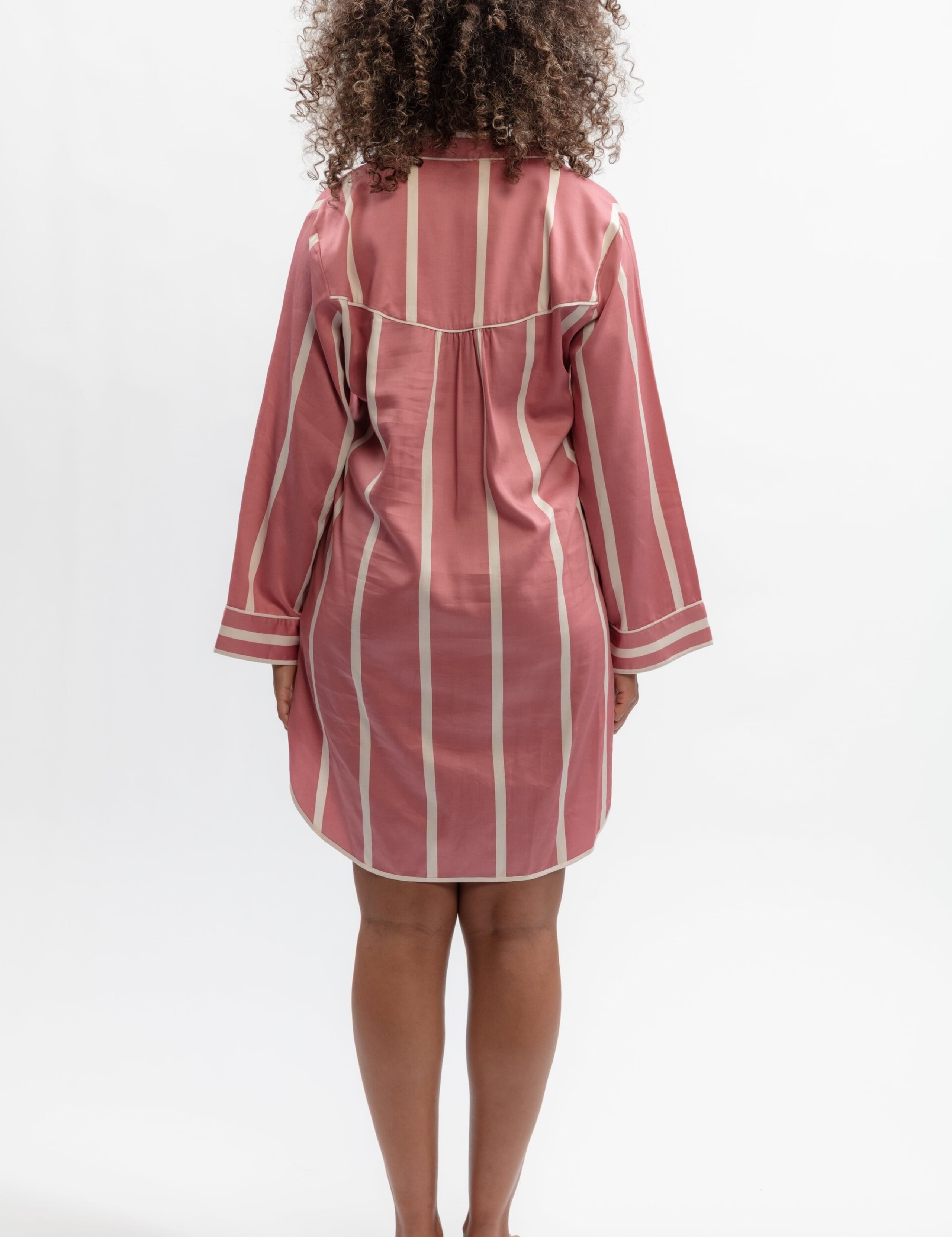 Cotton Modal Striped Nightshirt 4 of 4