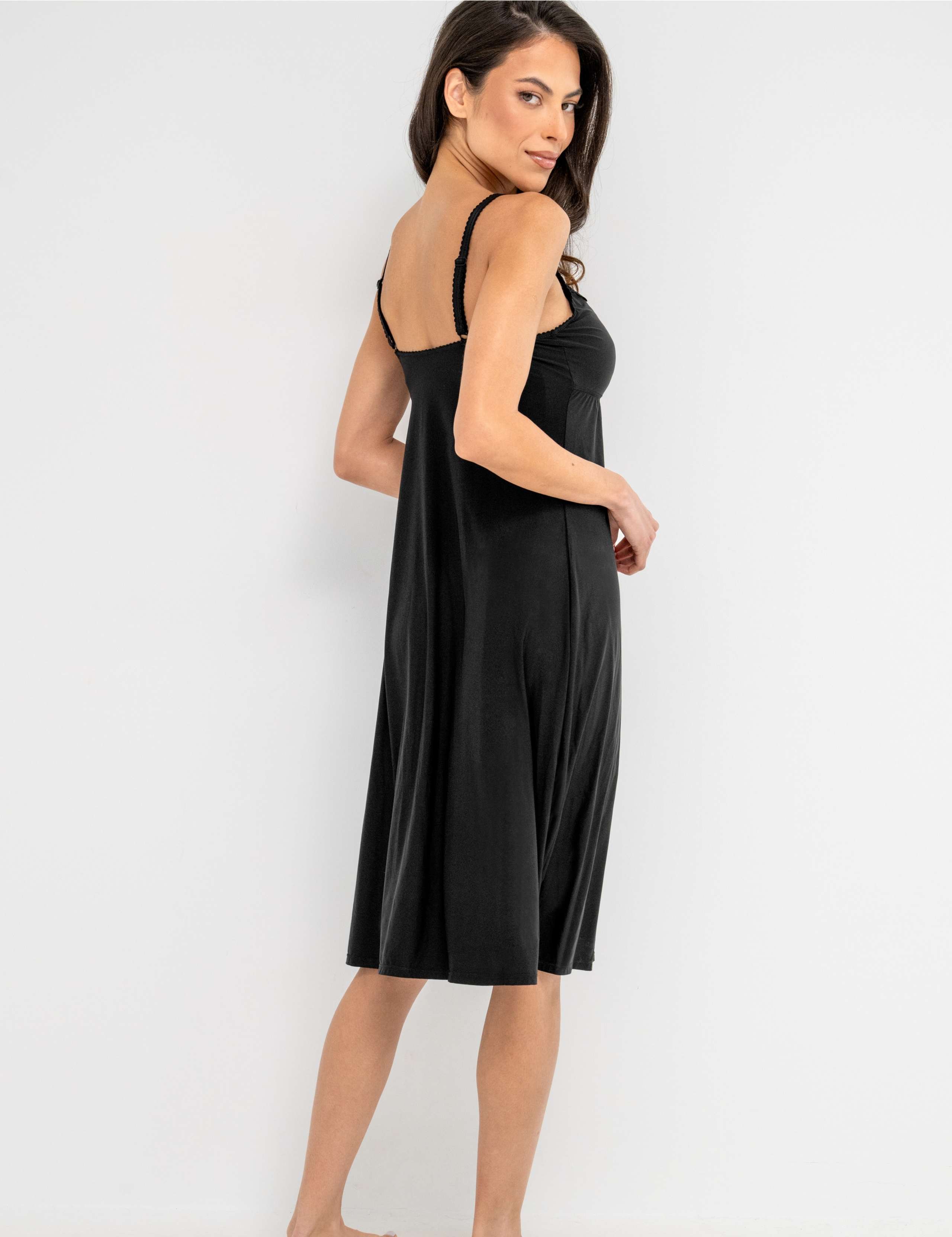 Embroidered Strappy Midi Chemise 5 of 6