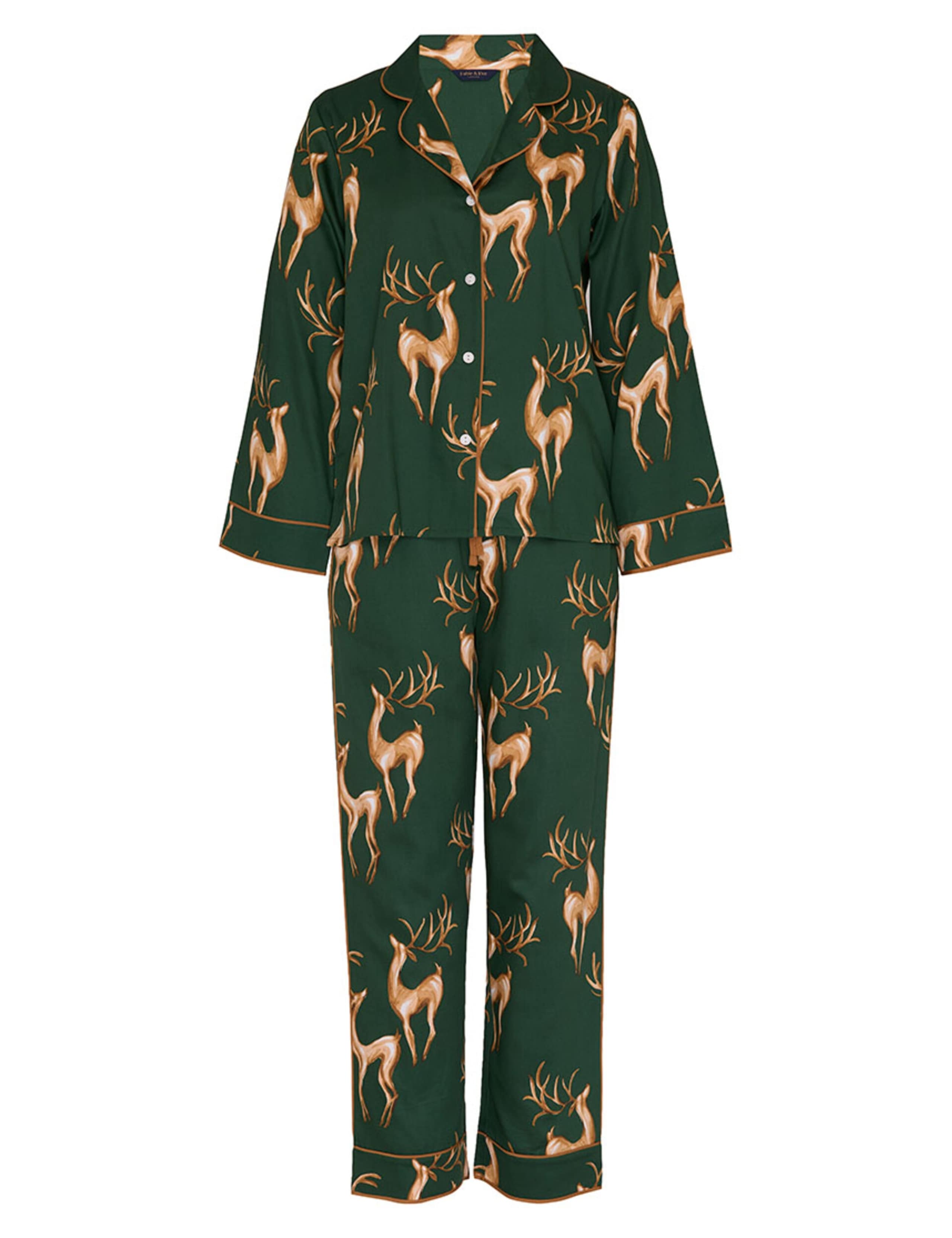 Cotton Modal Deer Print Pyjama Set 2 of 4