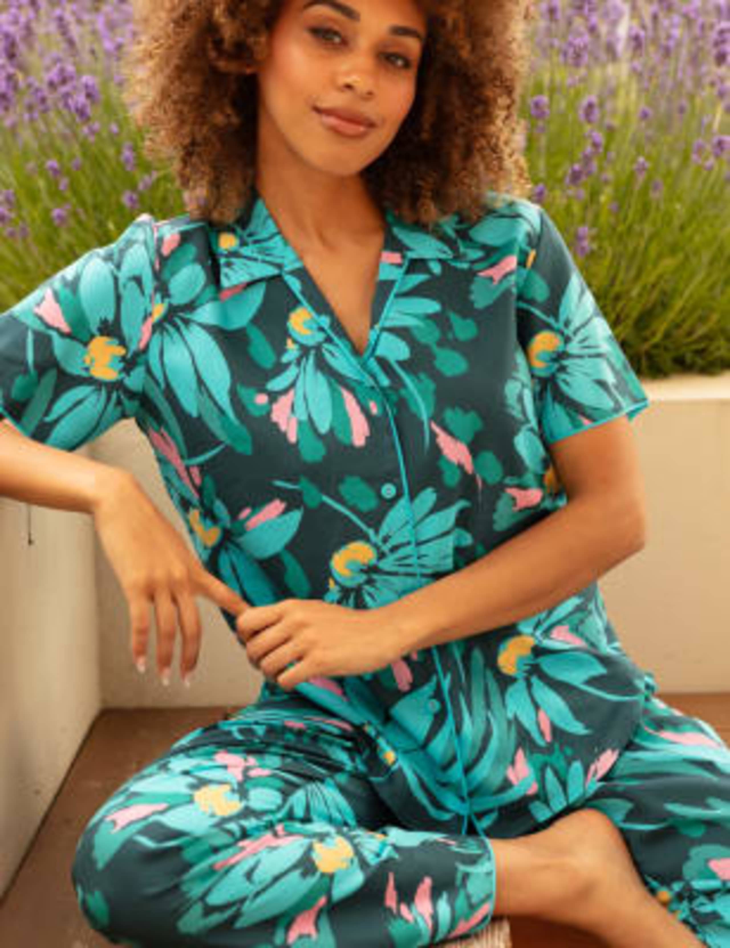 Cotton Modal Floral Pyjama Bottoms 3 of 4