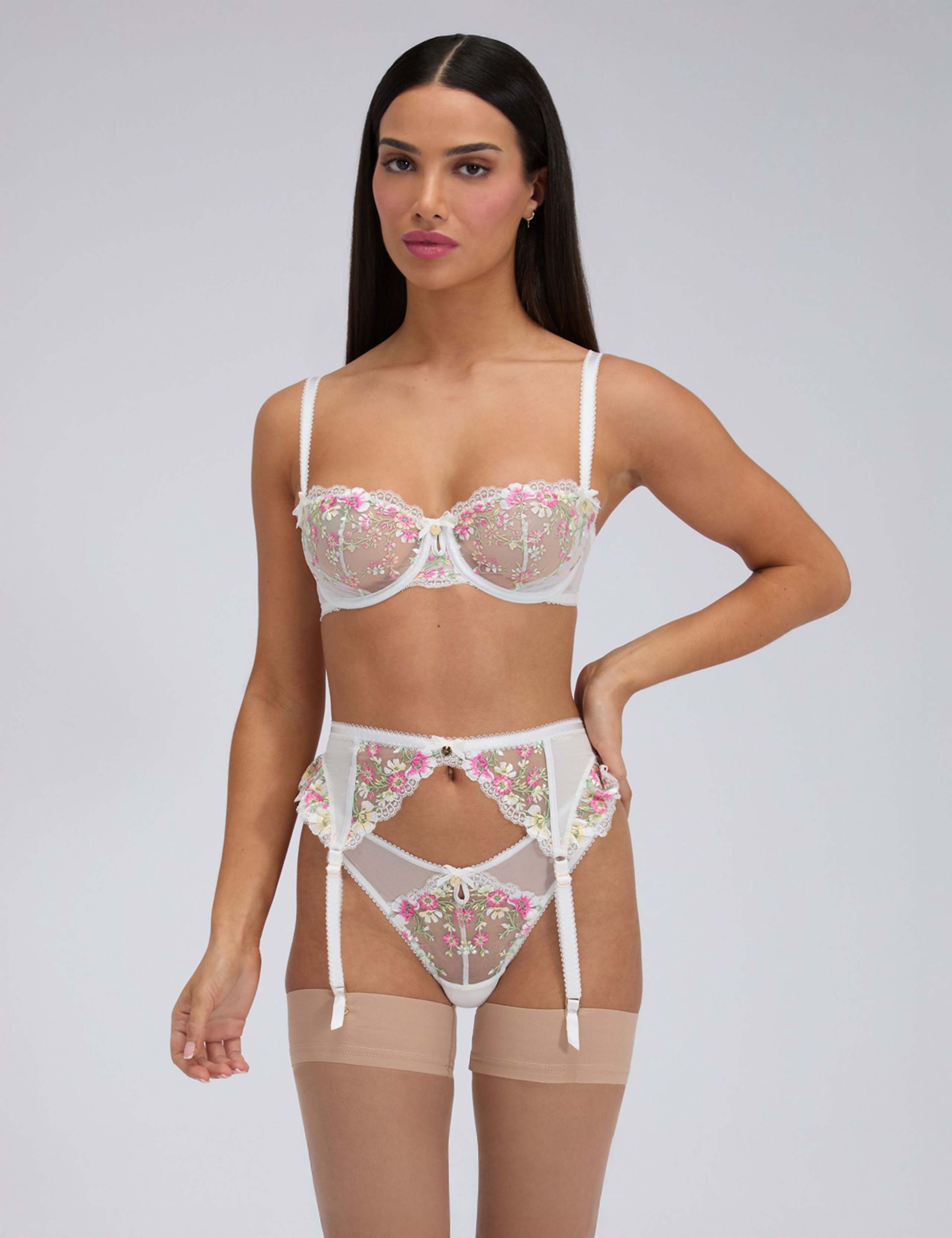 Zinnia Embroidered Suspender 1 of 5