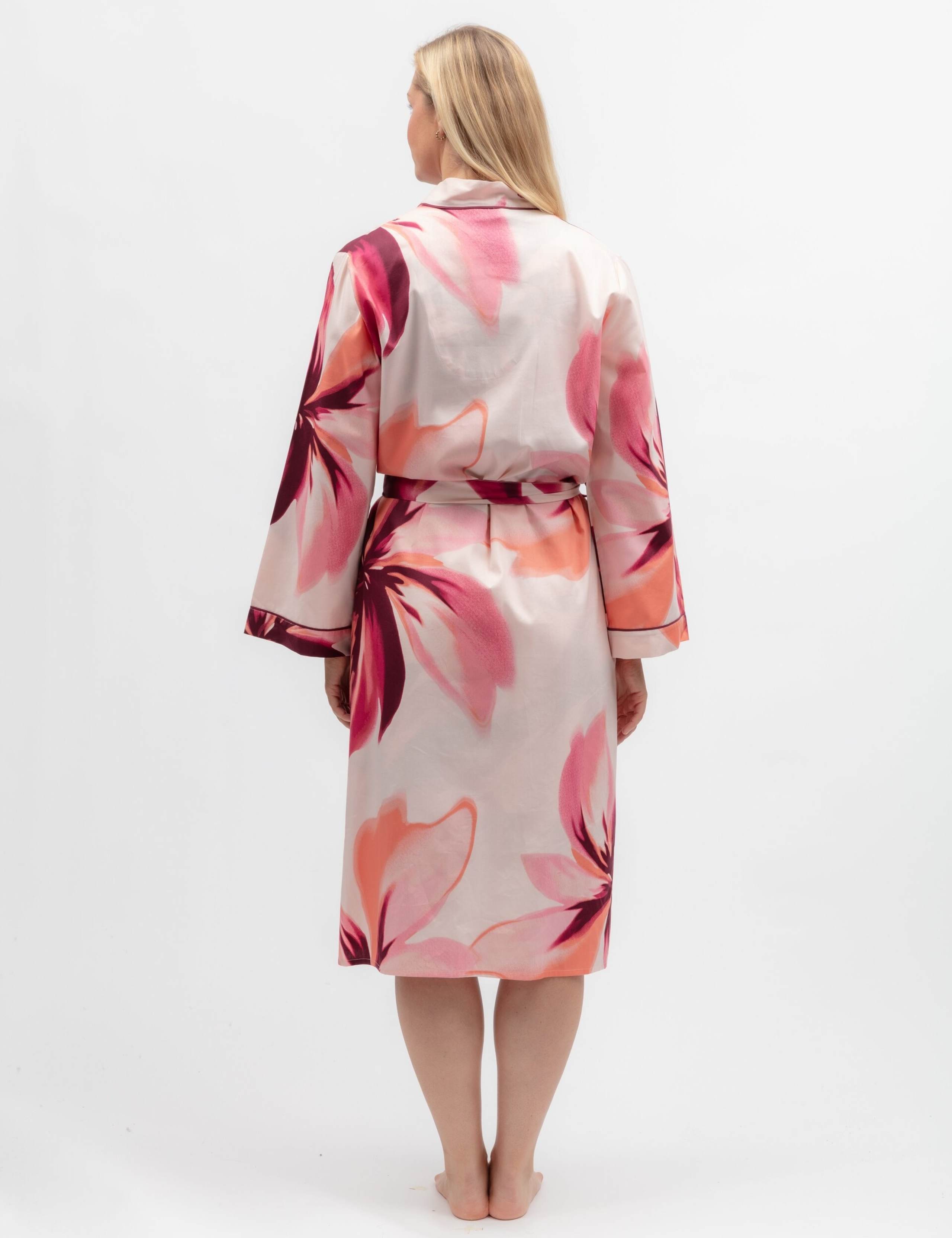Cotton Modal Floral Dressing Gown 3 of 3