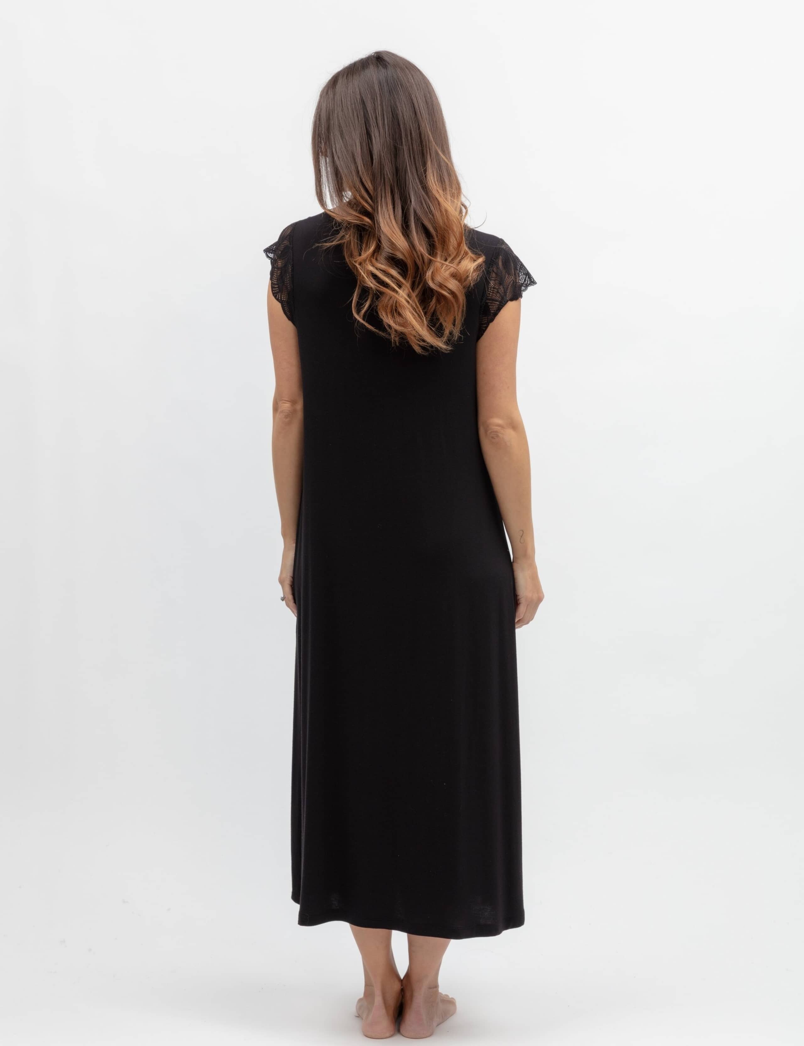 Modal Rich Jersey Lace Trim Nightdress 3 of 3