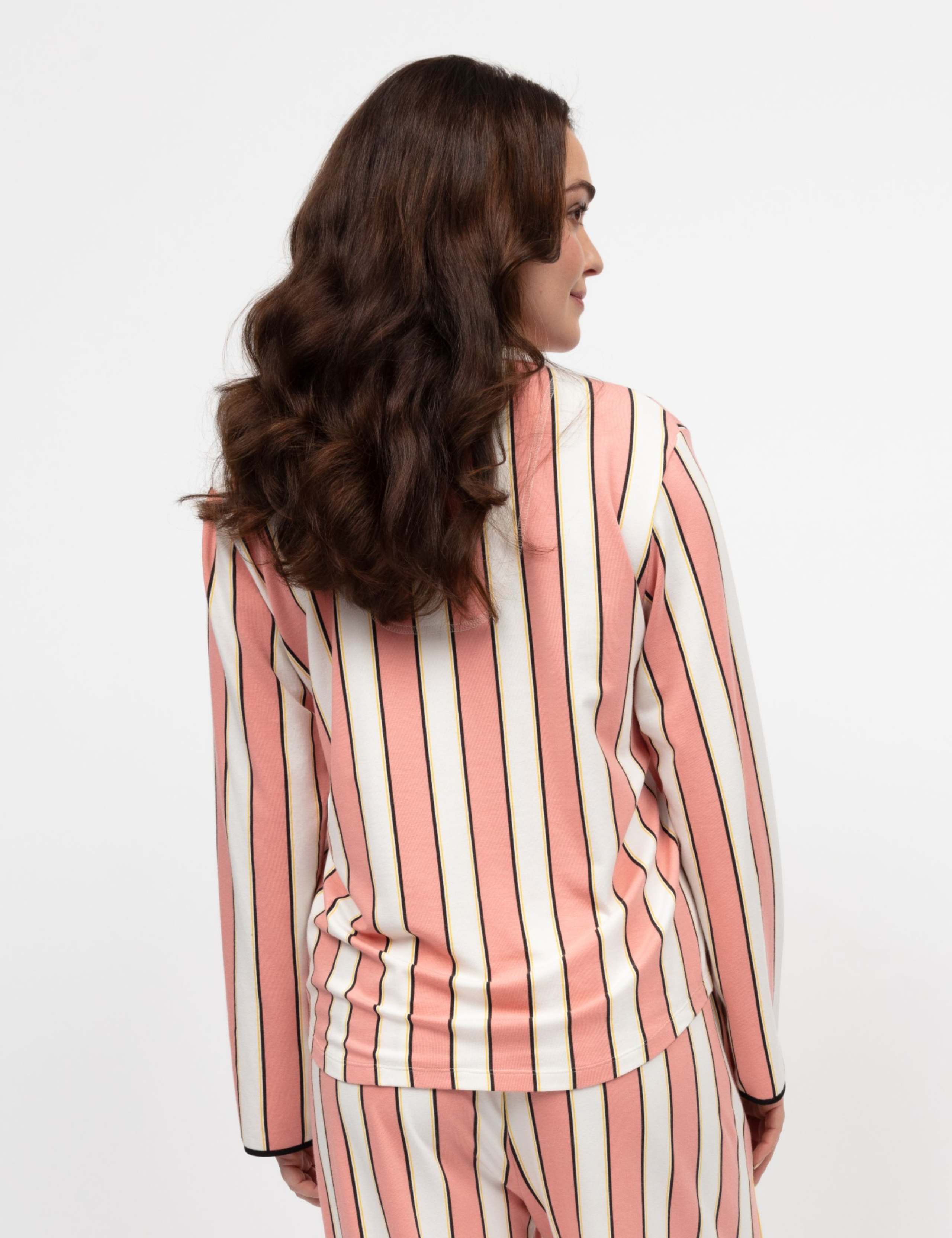 Cotton Modal Blend Striped Pyjama Top 4 of 4