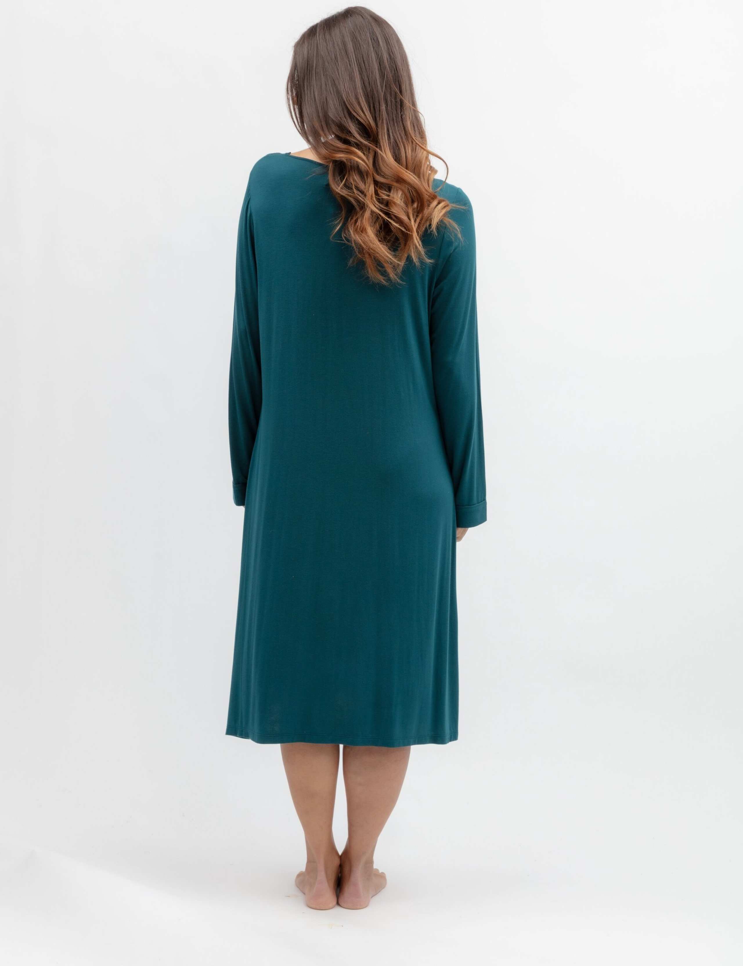 Modal Rich Jersey Lace Trim Nightdress 3 of 3