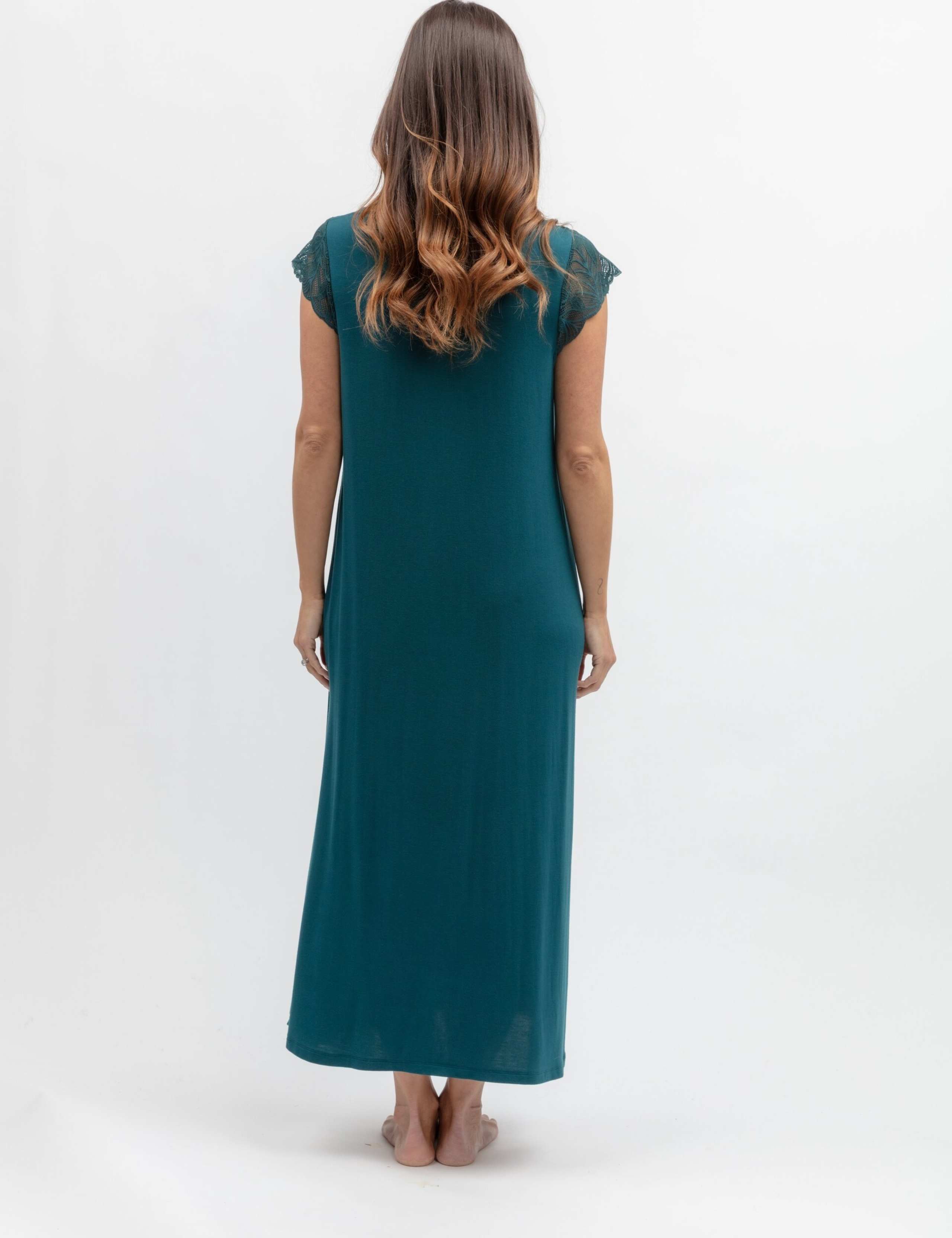 Modal Rich Jersey Lace Trim Nightdress 3 of 3
