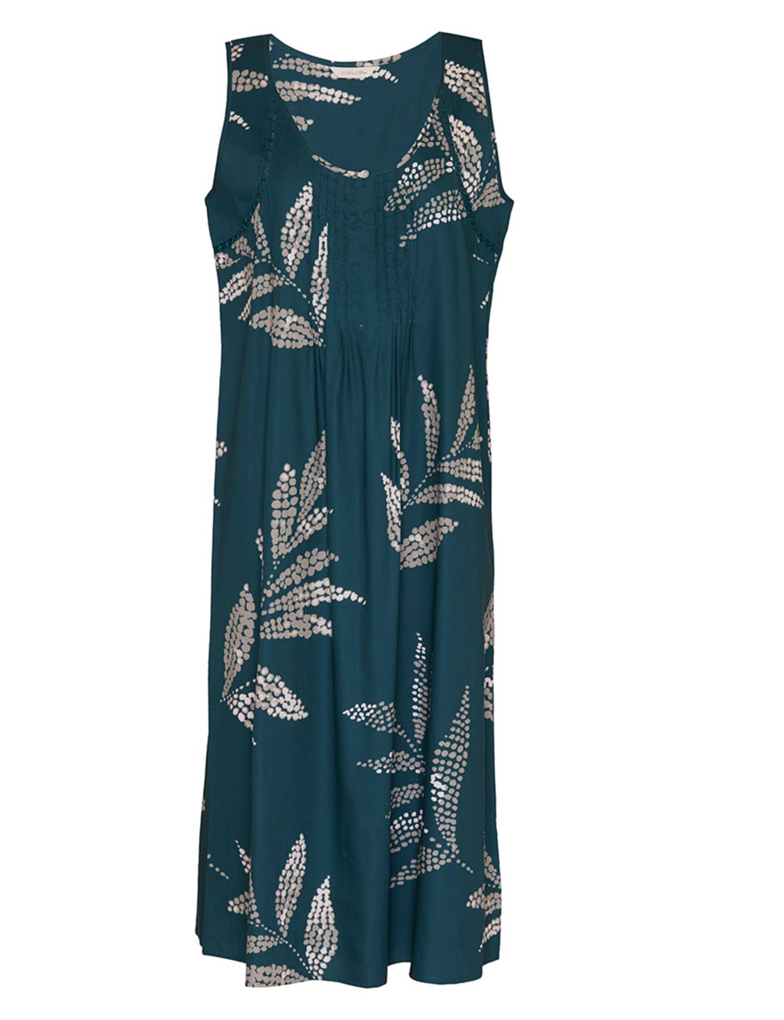 Cotton Modal Leaf Print Pintuck Nightdress 2 of 3