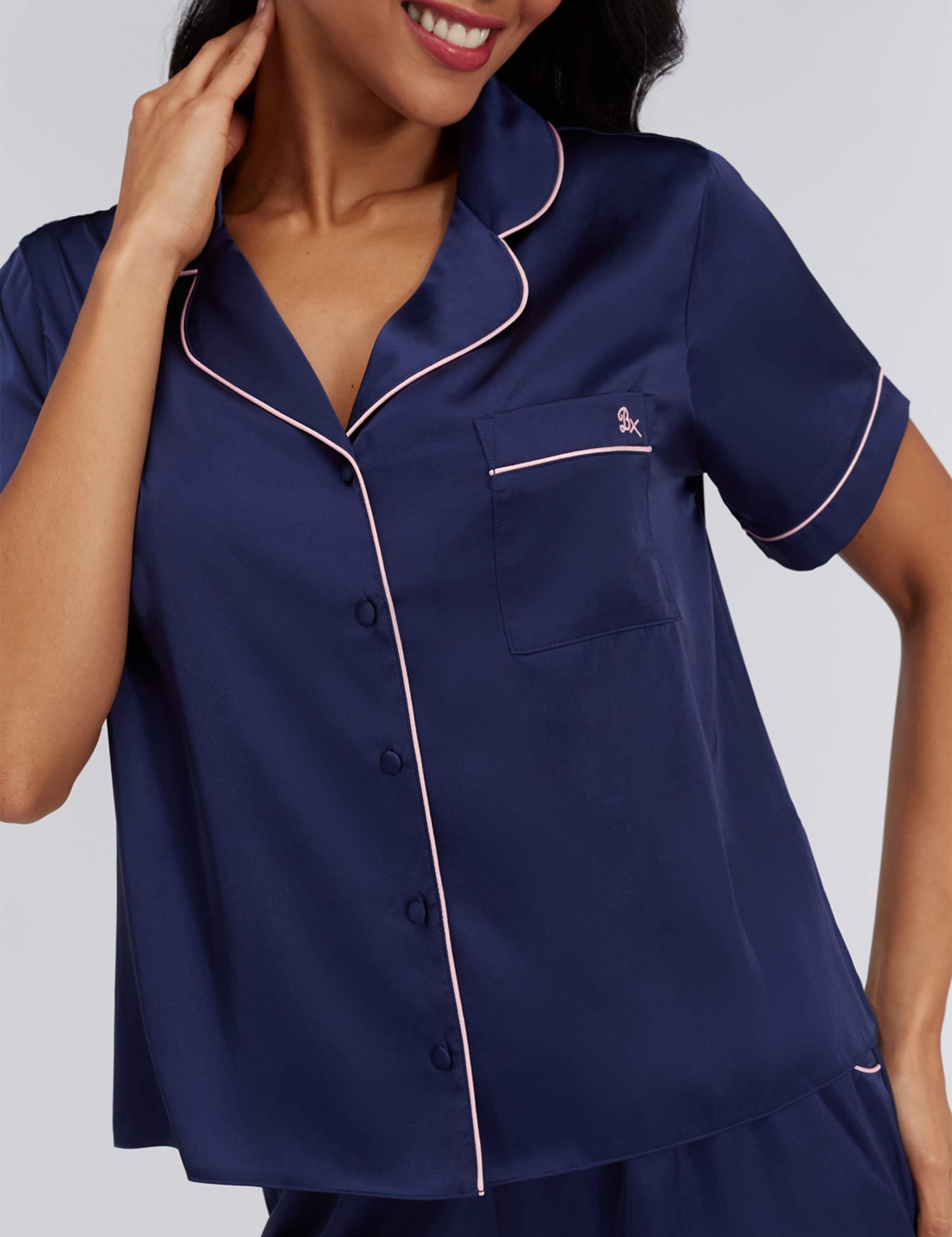 Satin Short Pyjama Set 3 of 7