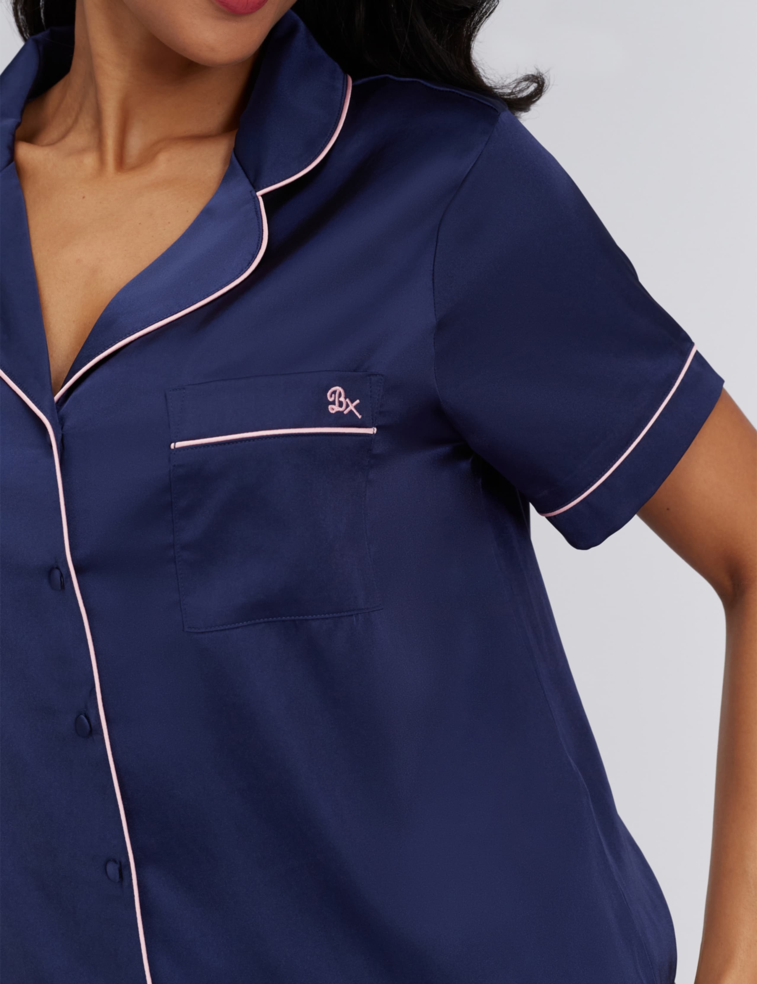 Satin Short Pyjama Set 4 of 7