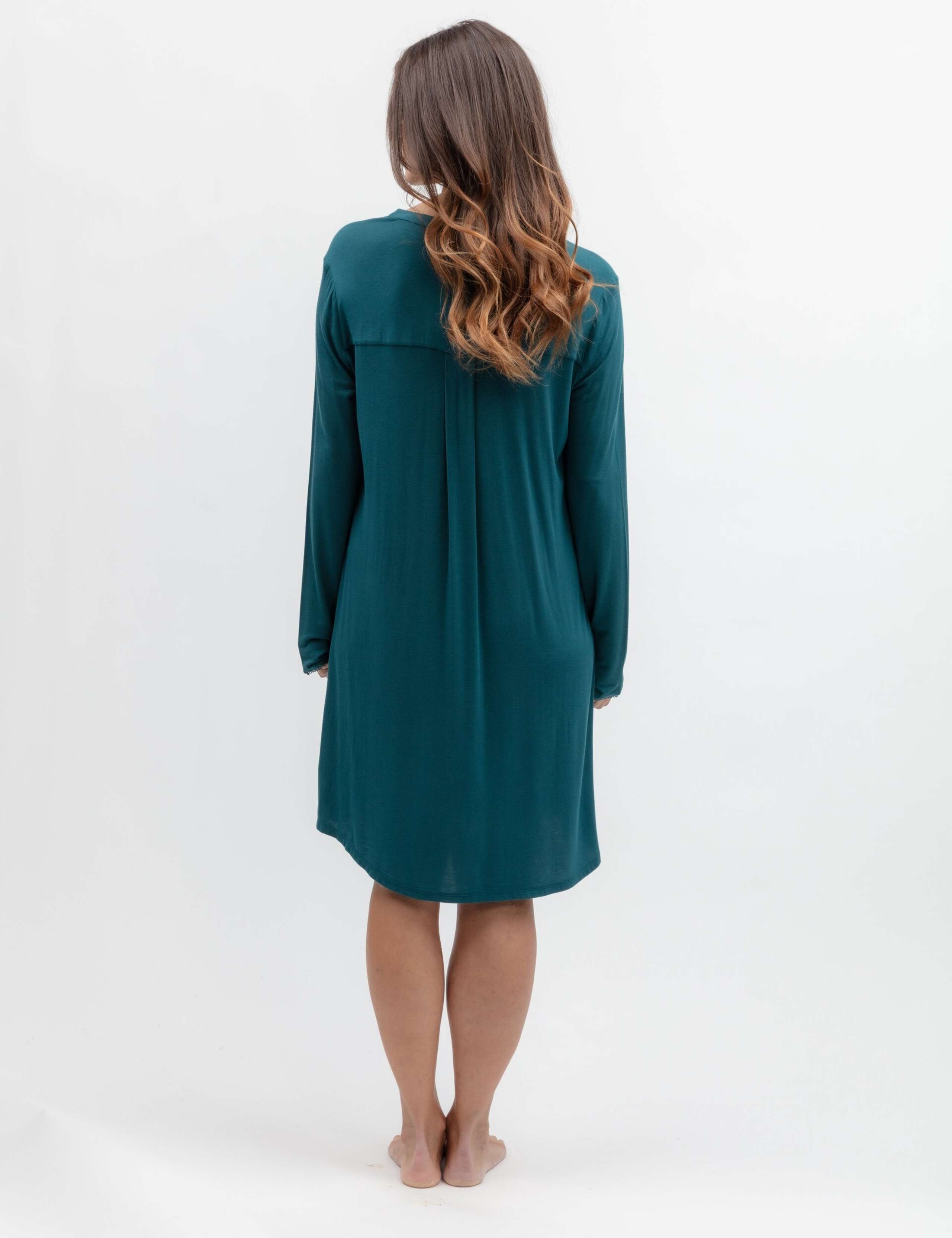 Modal Rich Jersey V-Neck Nightshirt 3 of 3