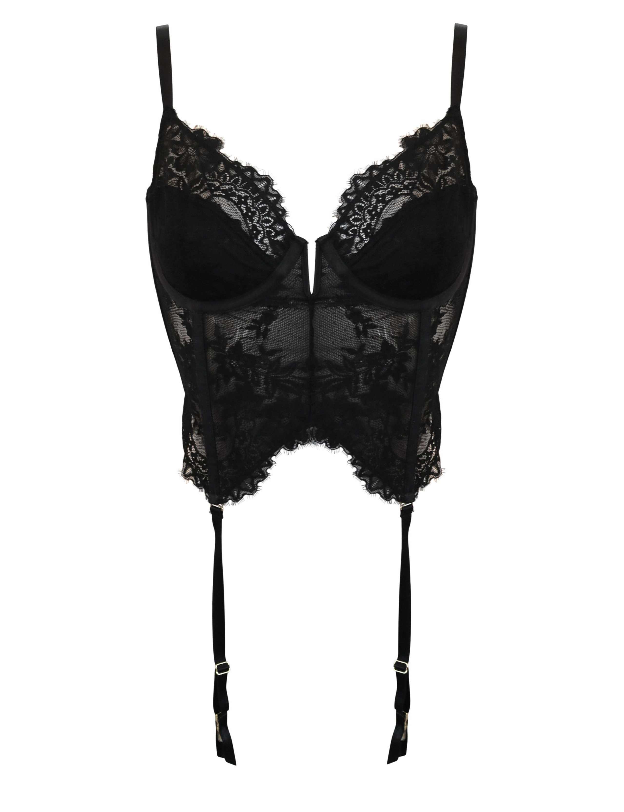 Nova Eyelash Lace Wired Cropped Basque 2 of 9