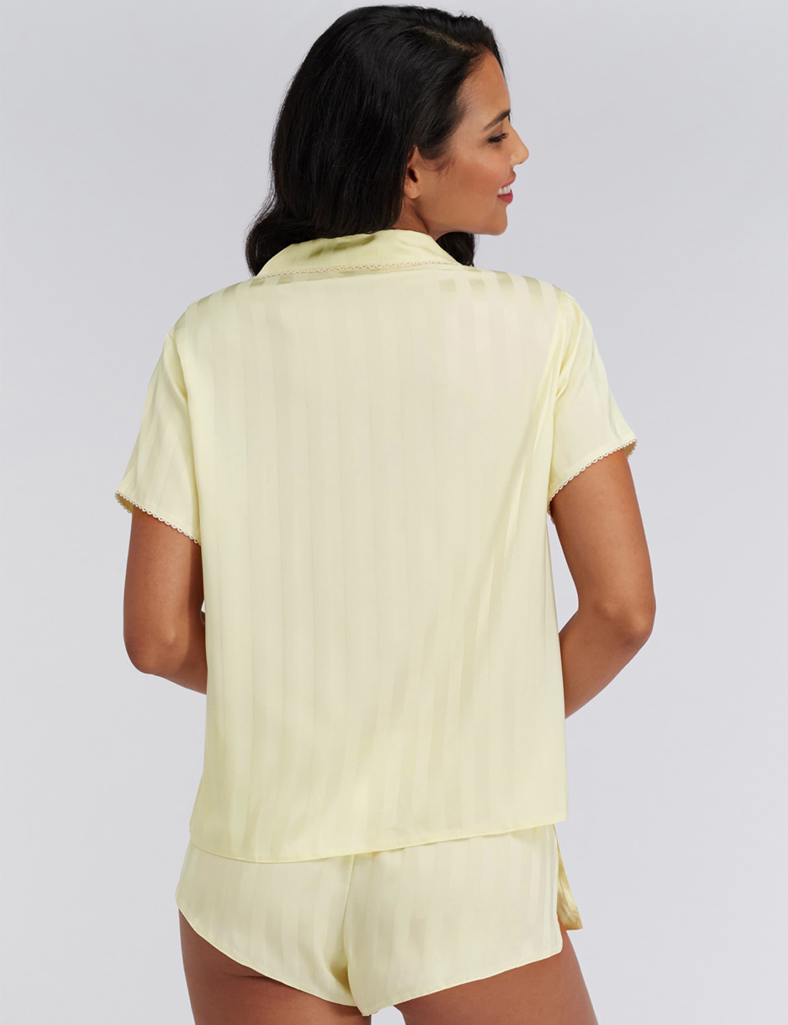 Satin Striped Short Pyjama Set 6 of 6