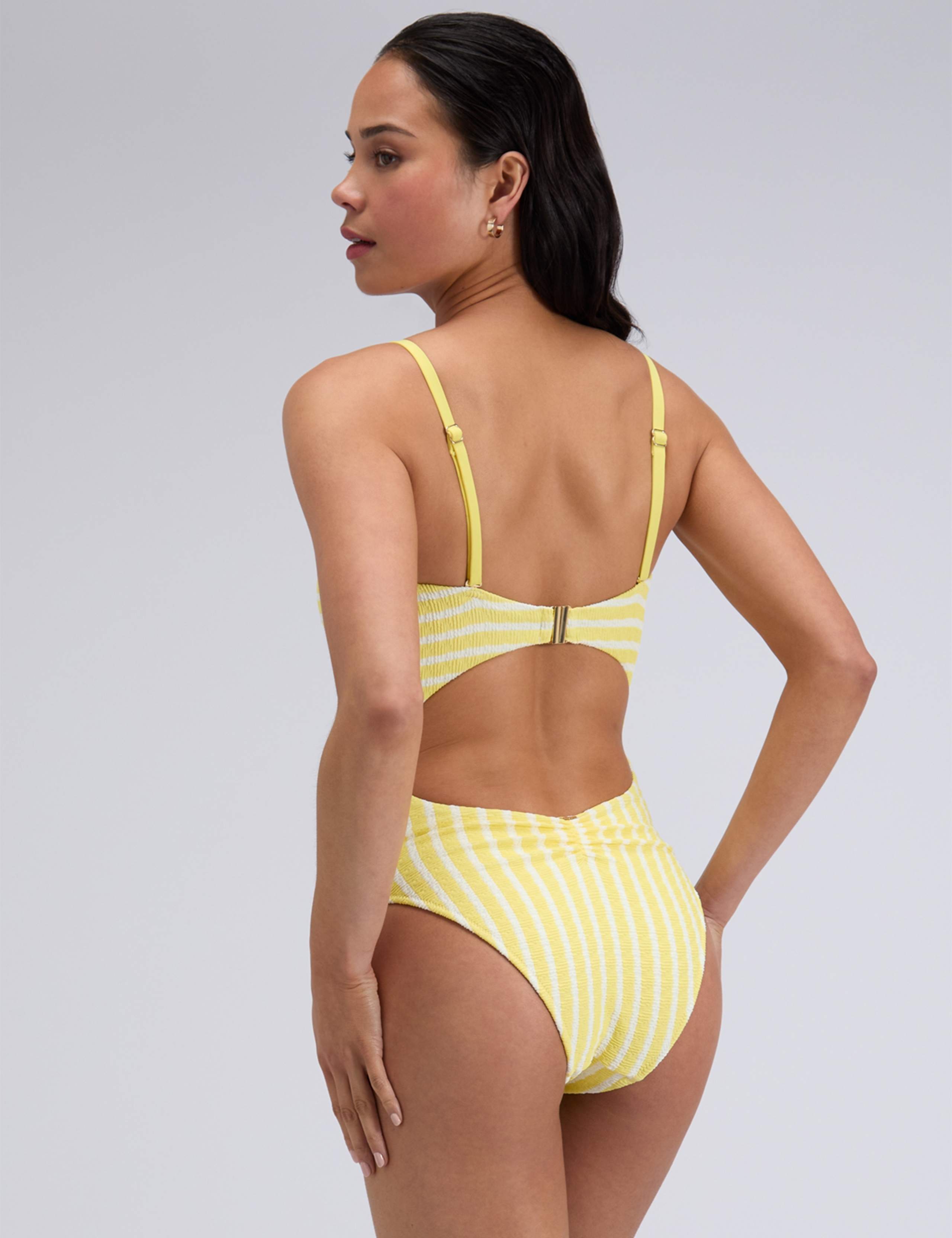 Simi Striped Padded Bandeau Swimsuit 5 of 6