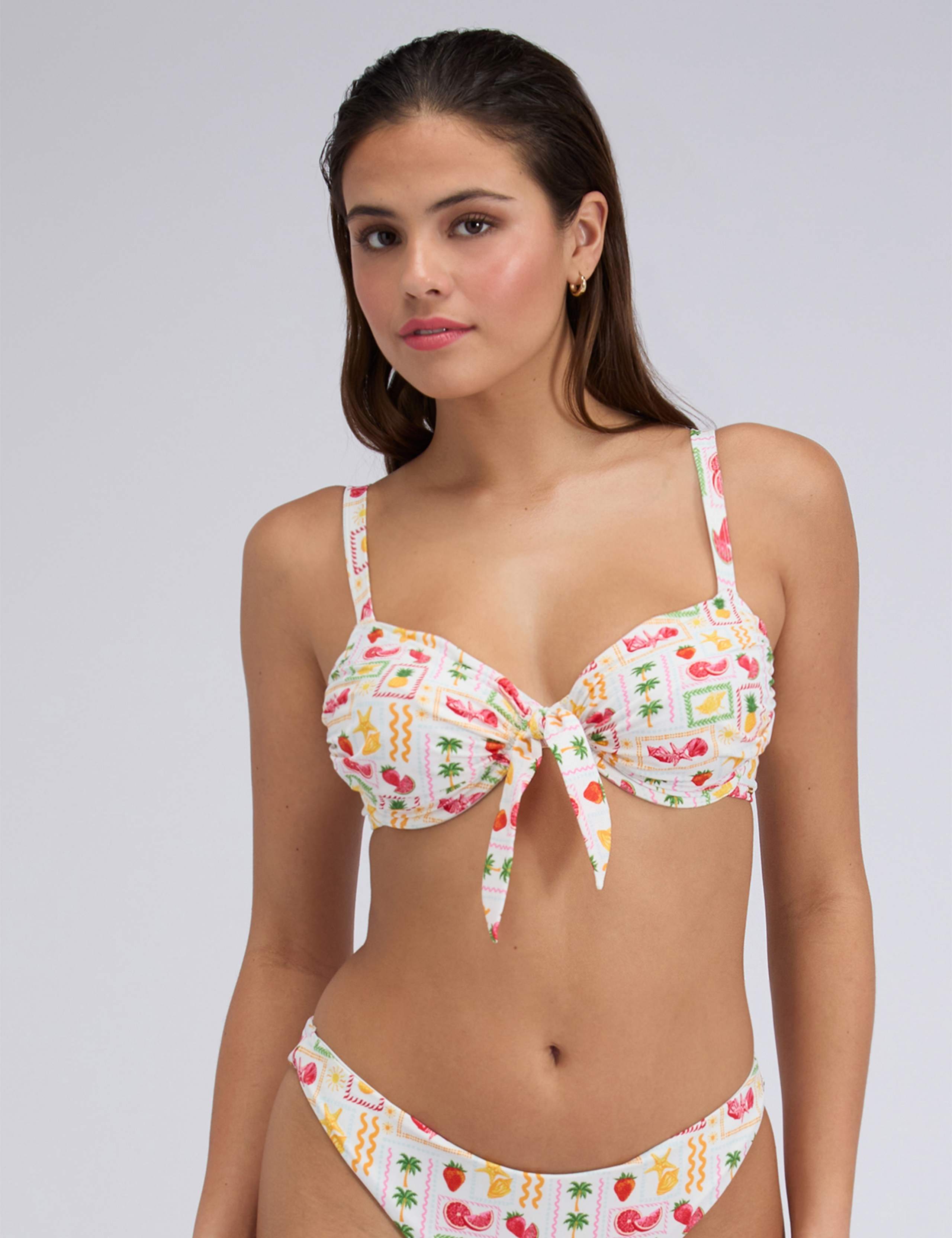 Positano Printed Wired Sweetheart Bikini Top (B-F) 6 of 6
