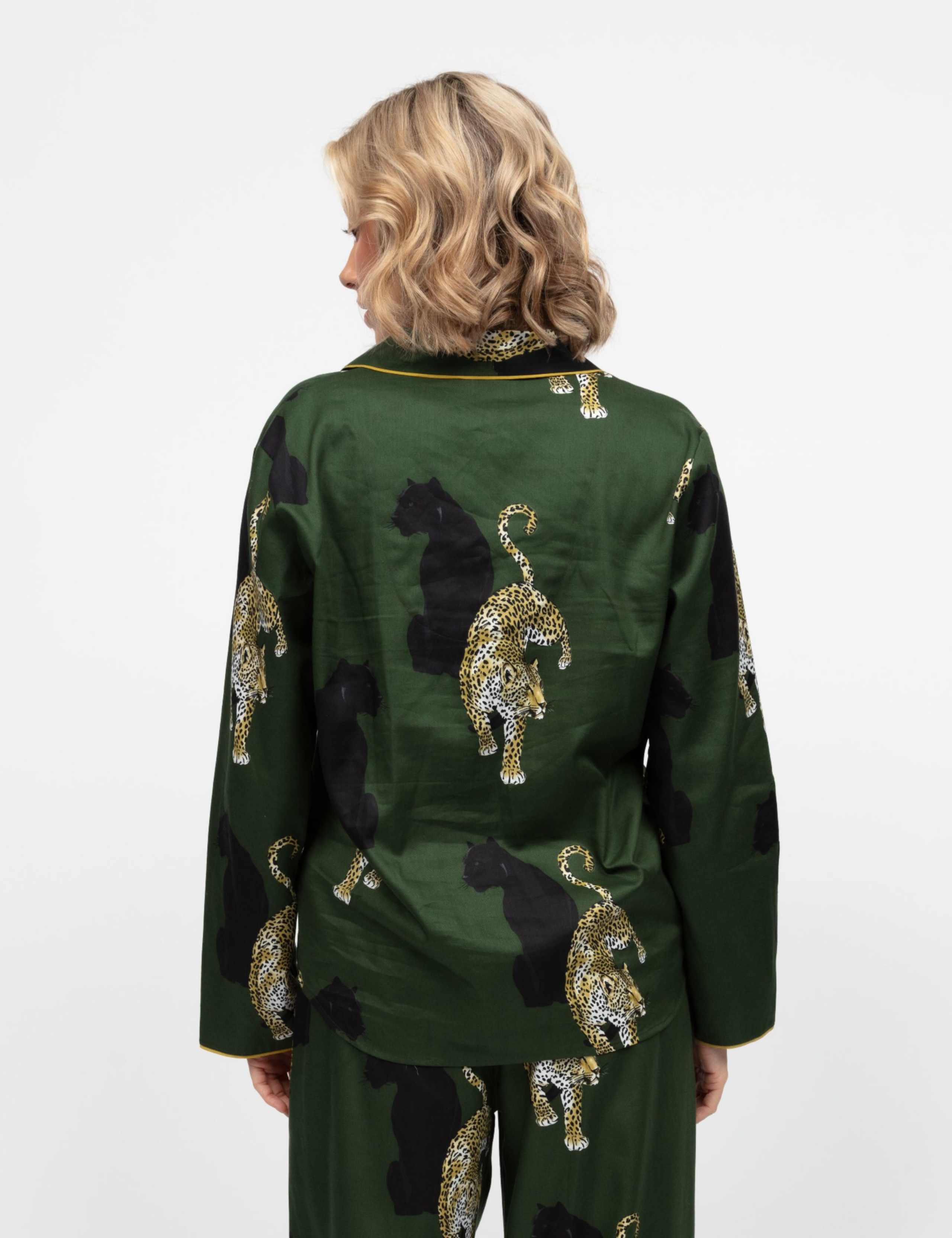 Cotton Modal Leopard Pyjama Top 4 of 4