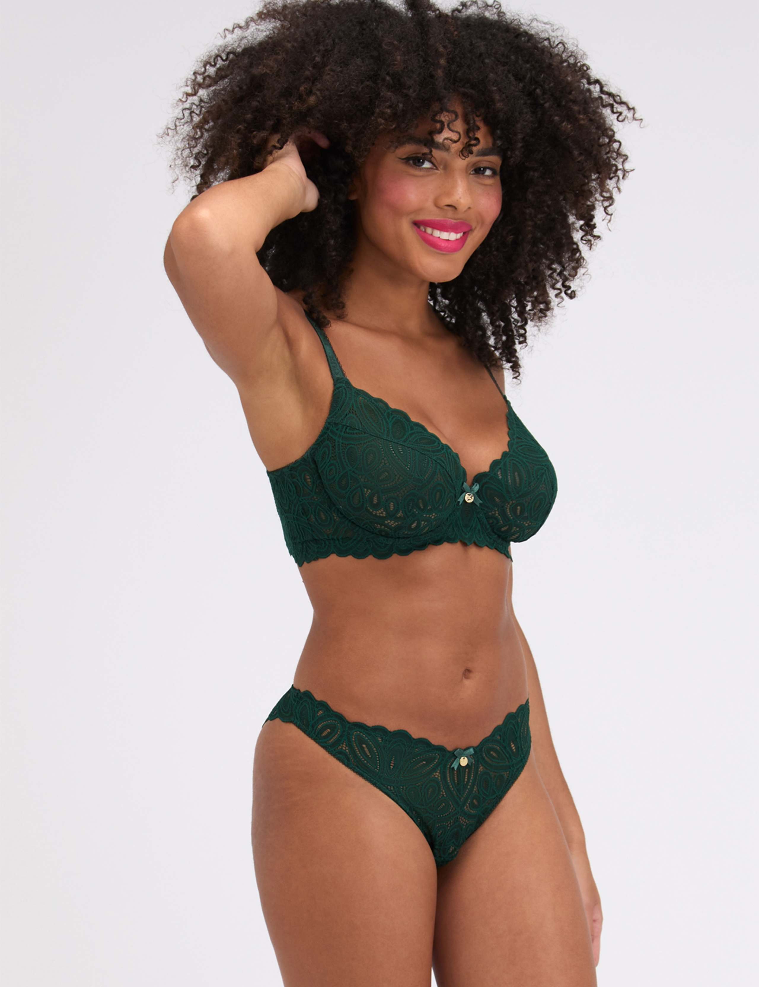 Carmel Lace Wired Plunge Bra (DD-G) 3 of 6