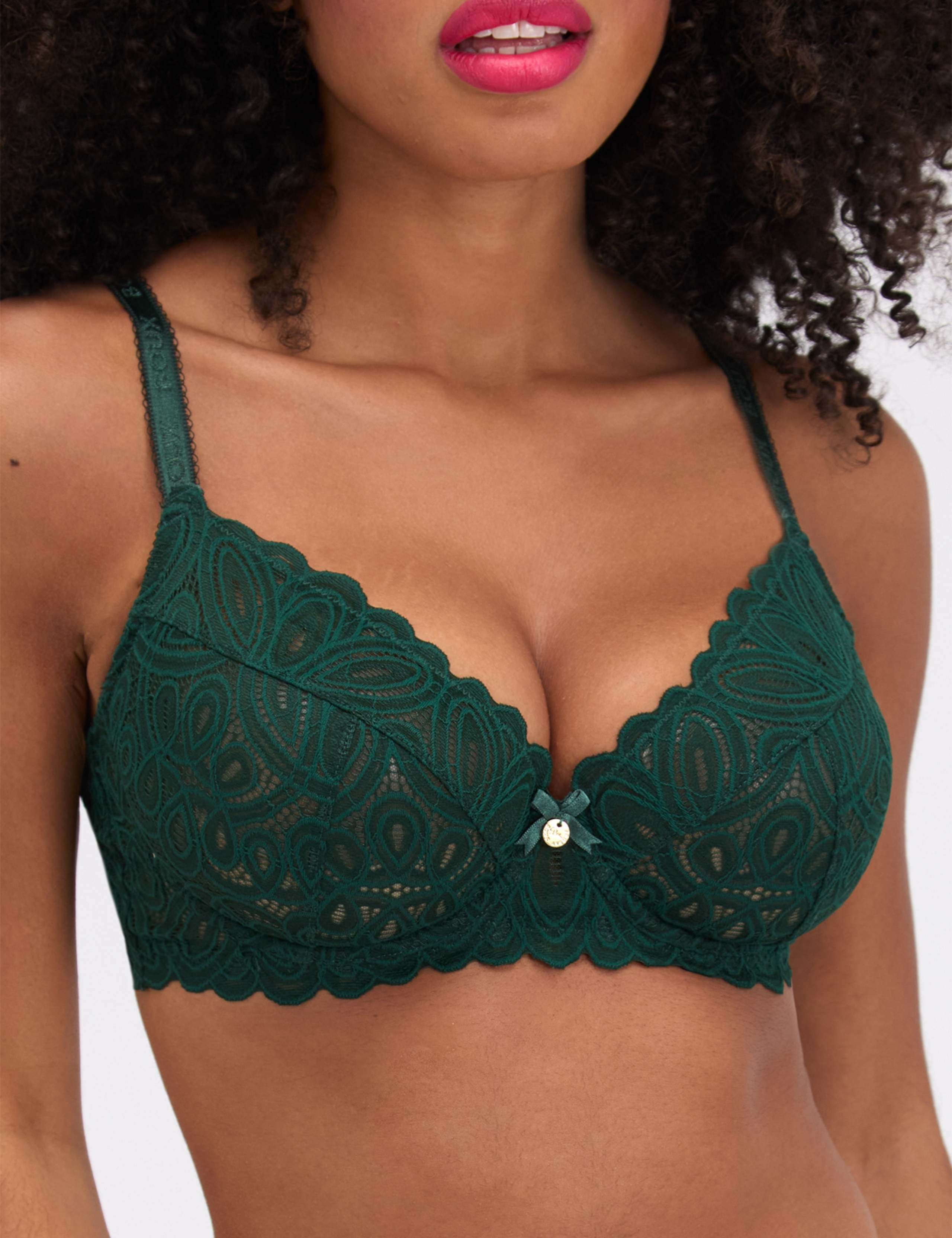 Carmel Lace Wired Plunge Bra (DD-G) 4 of 6