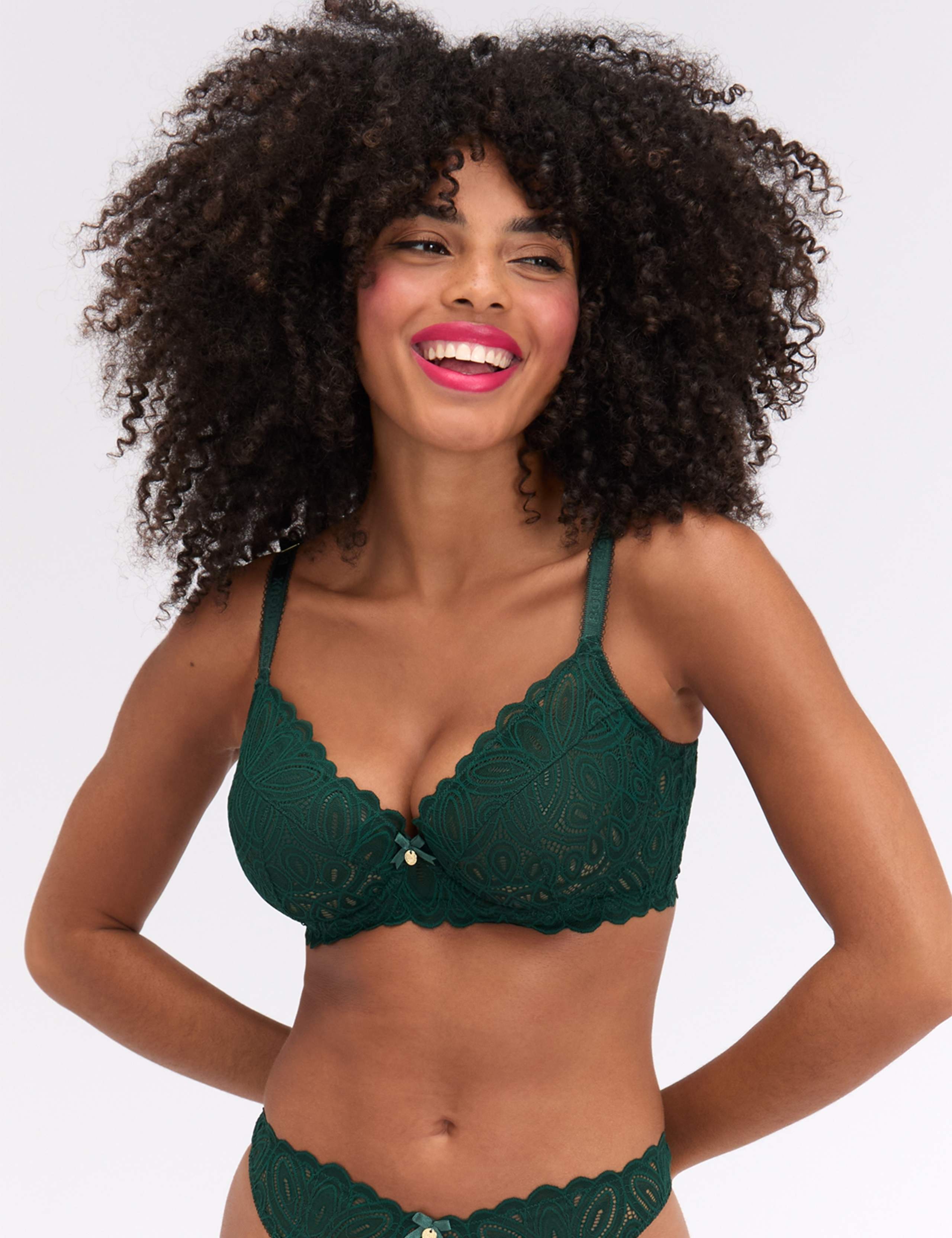 Carmel Lace Wired Plunge Bra (DD-G) 7 of 7