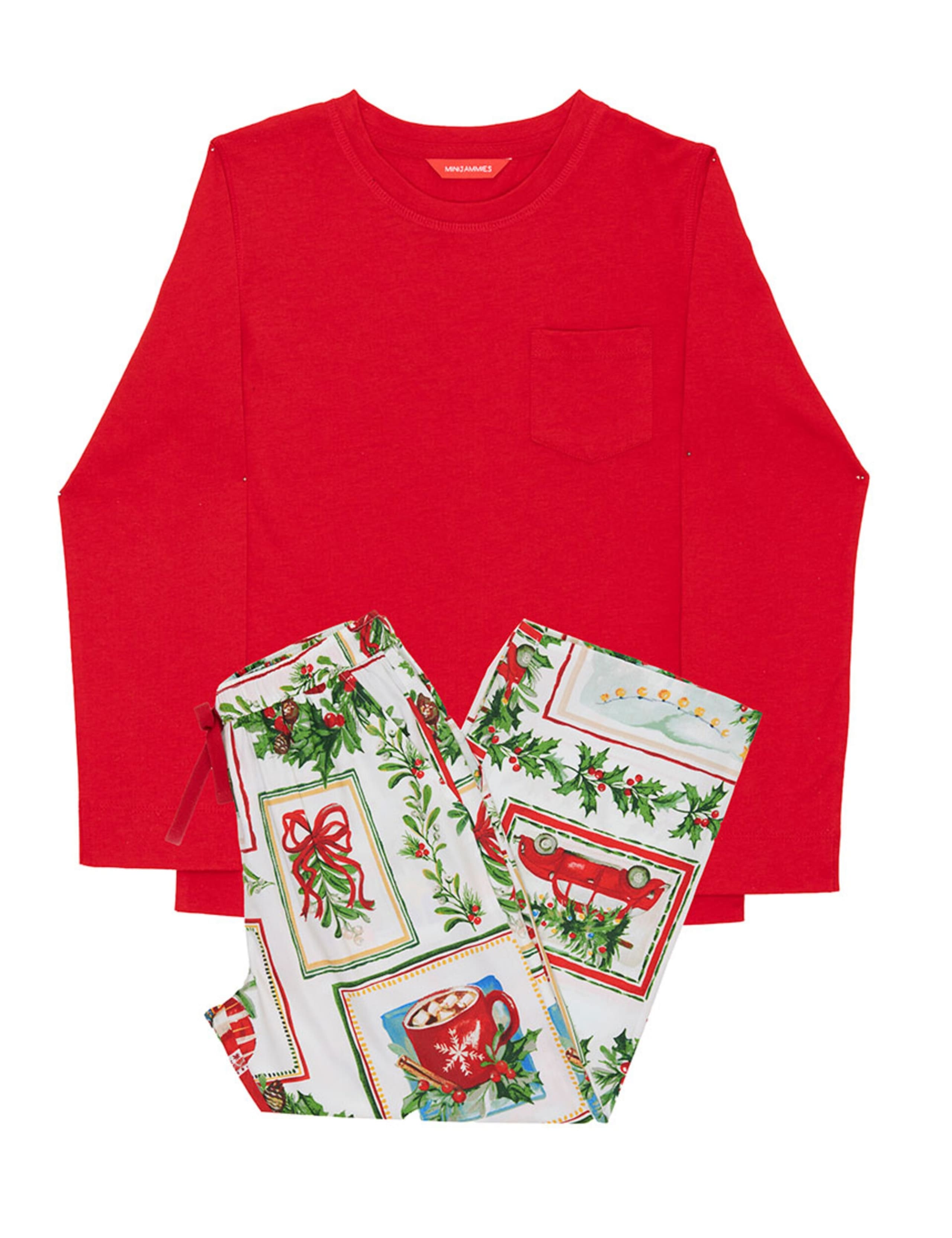 Cotton Blend Postcard Family Christmas Pyjama Set 2 of 3