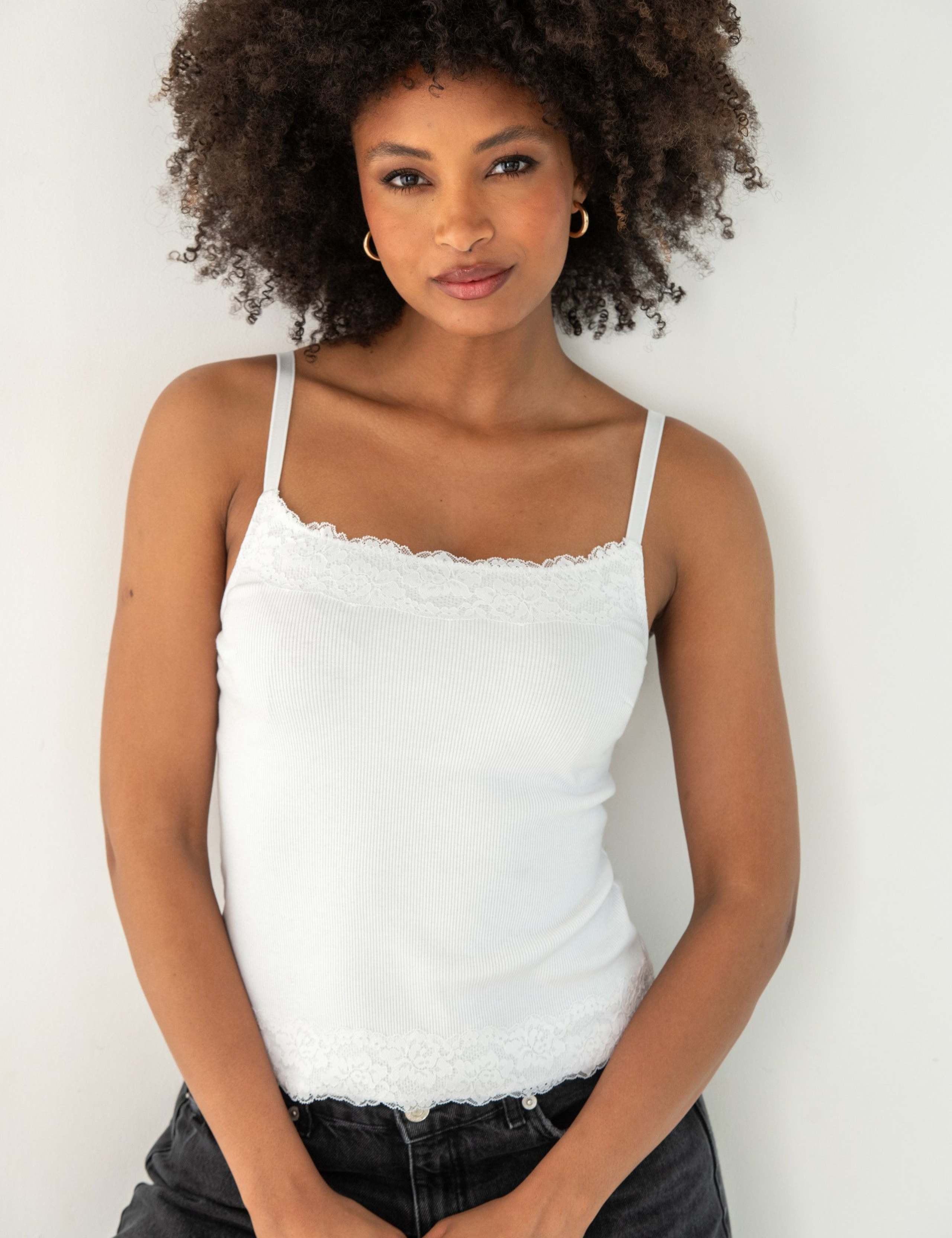 Cotton Blend Hidden Wired Bra Cami (D-J) 7 of 9