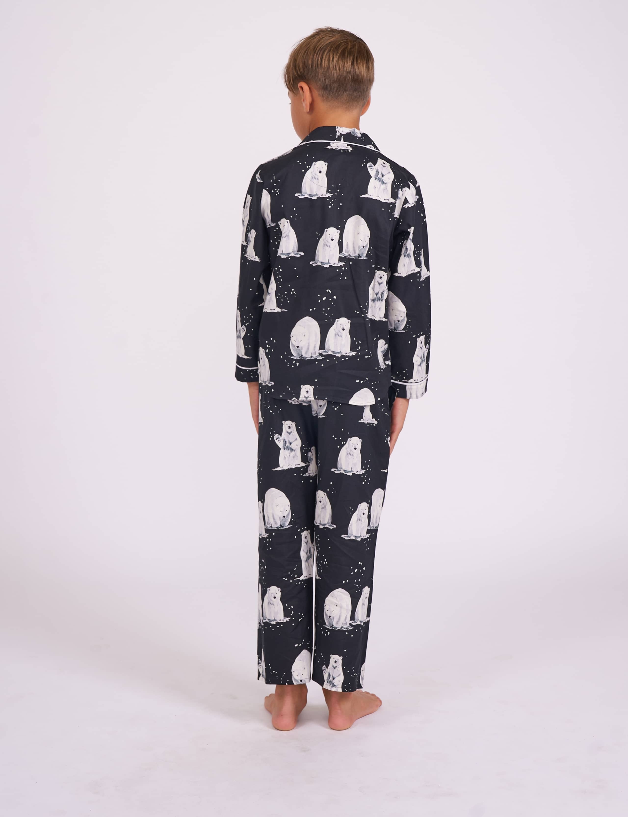 Cotton Blend Polar Bear Family Christmas Pyjama Set 3 of 3