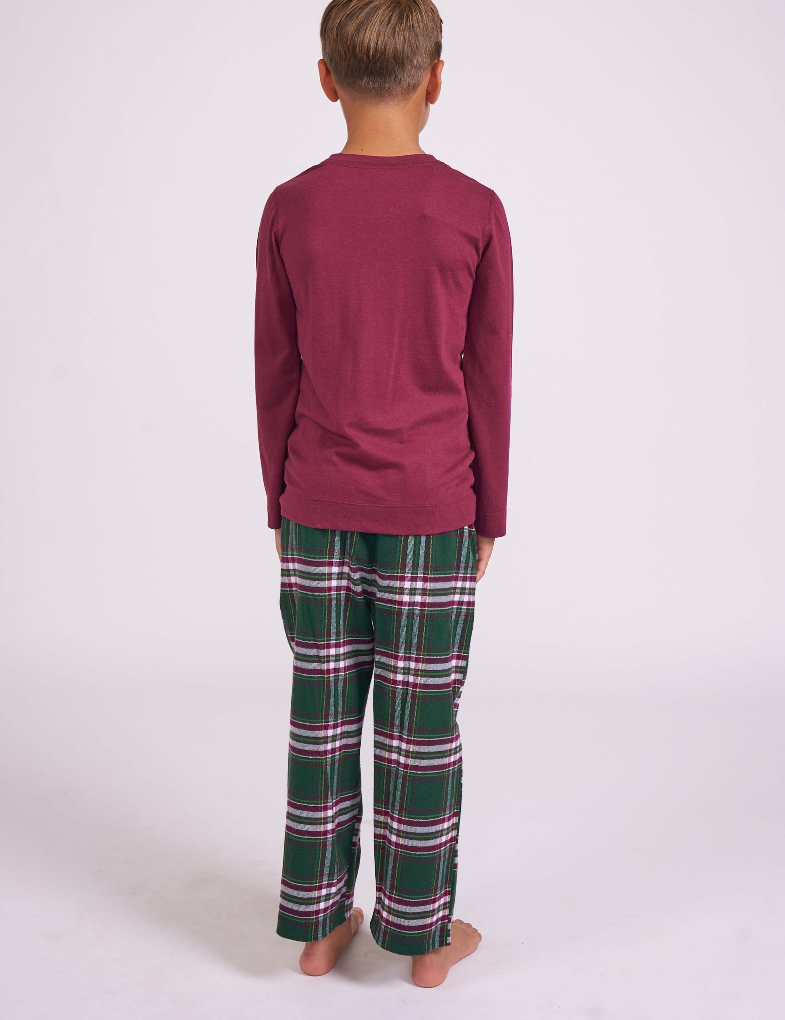 Cotton Blend Checked Family Christmas Pyjama Set 3 of 3