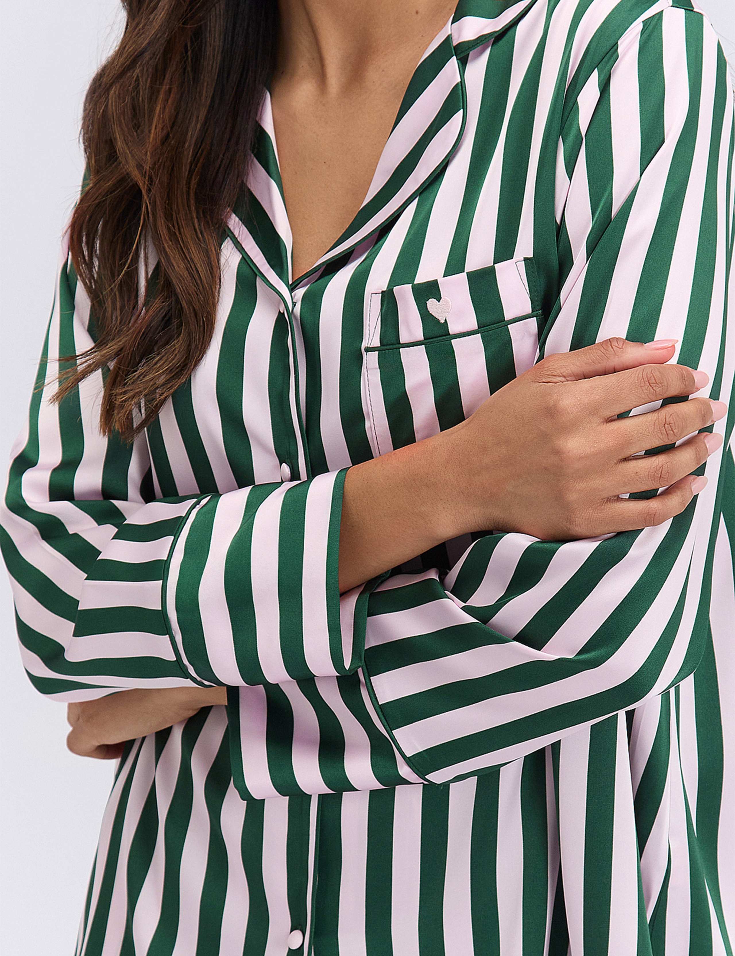 Satin Striped Shortie Set 4 of 8