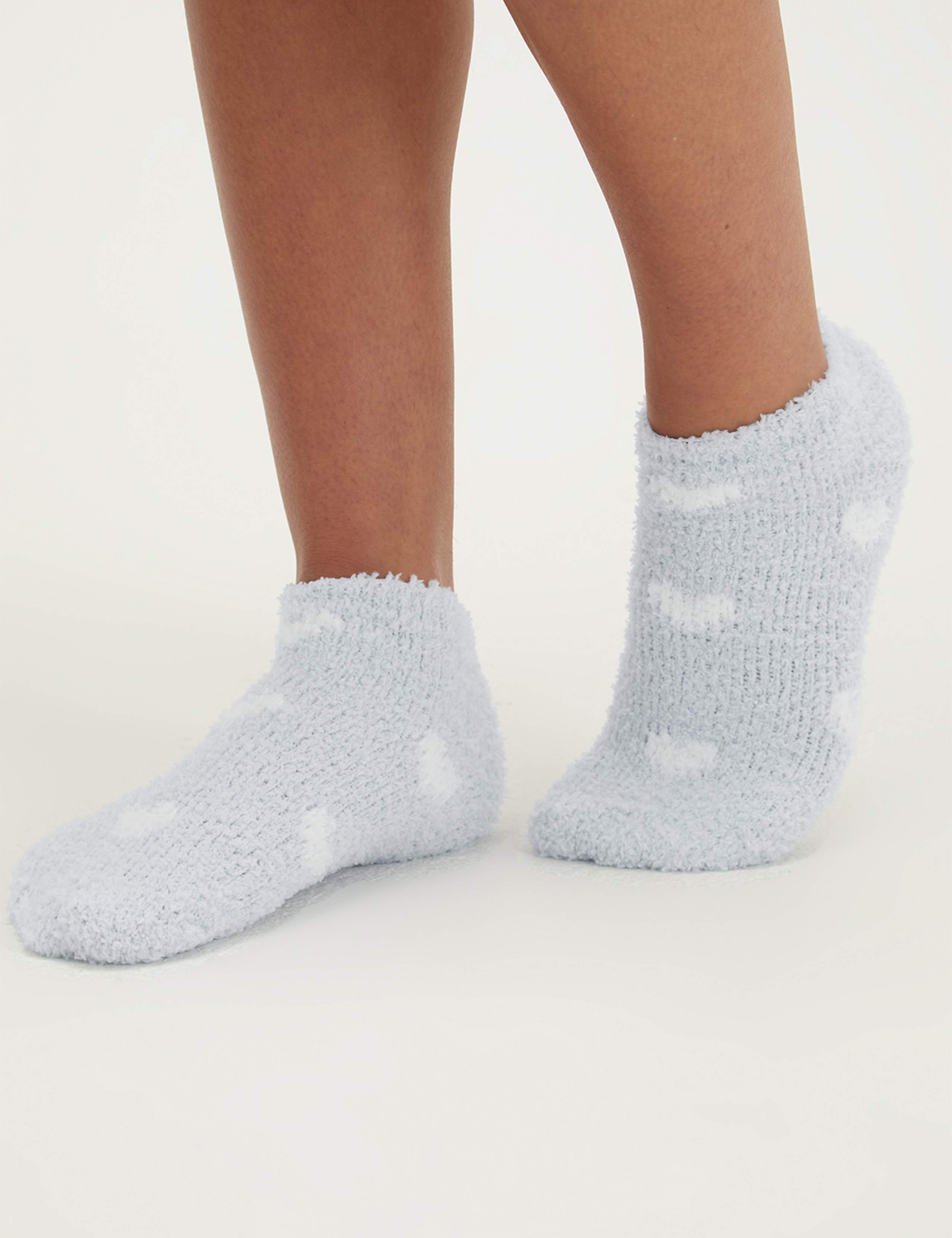 2 Pack Heart Fluffy Trainer Socks 2 of 7