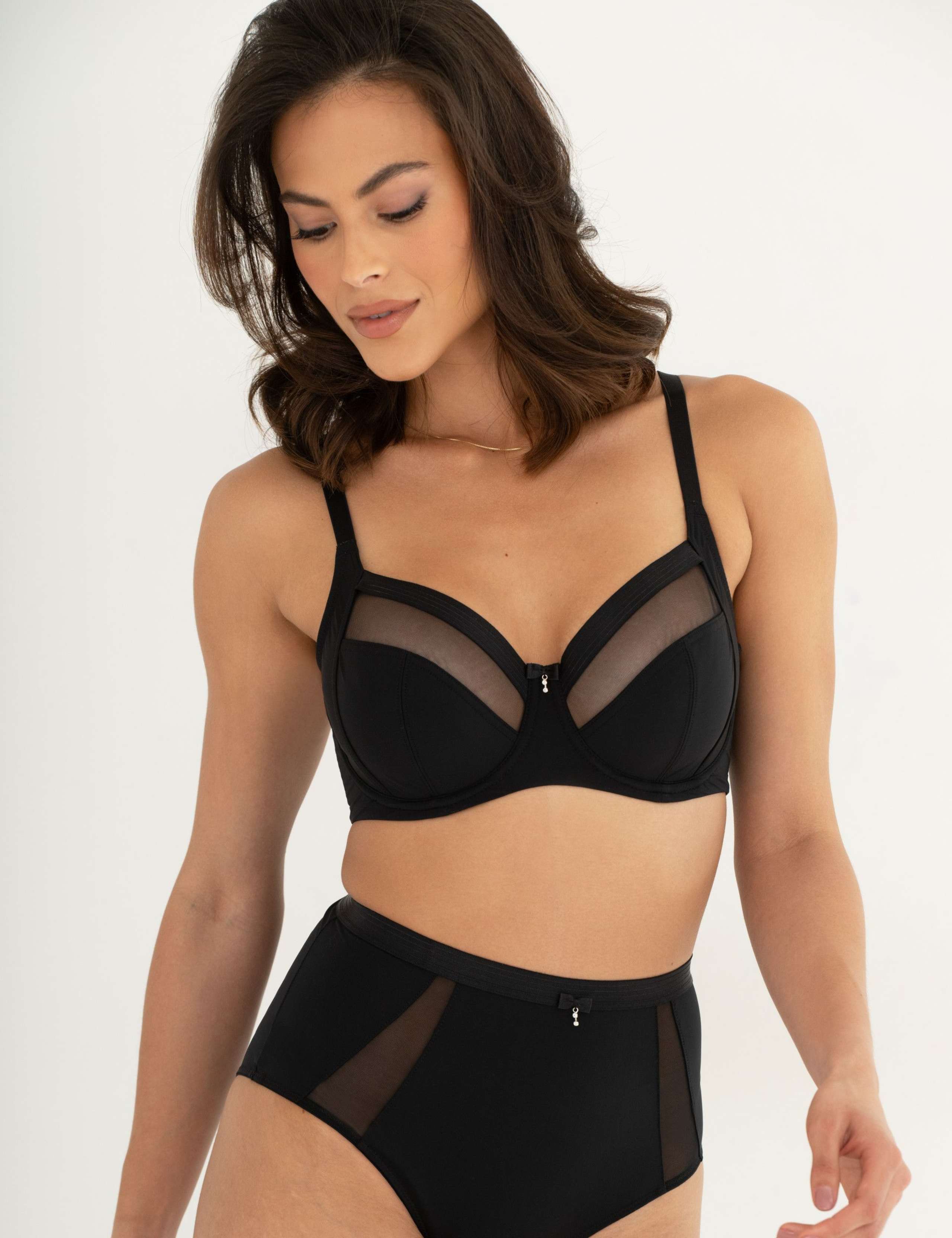 Viva Luxe Mesh Detail Side Support Bra (D-J) 3 of 6