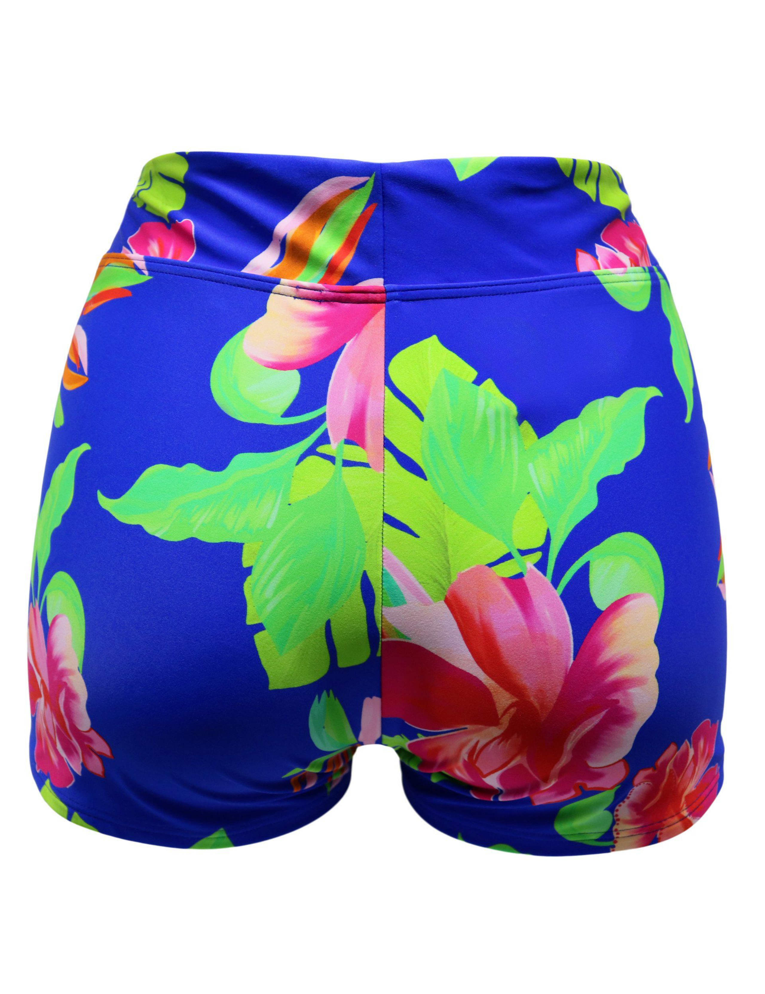 Free Spirit Floral High Waisted Swim Shorts 7 of 7