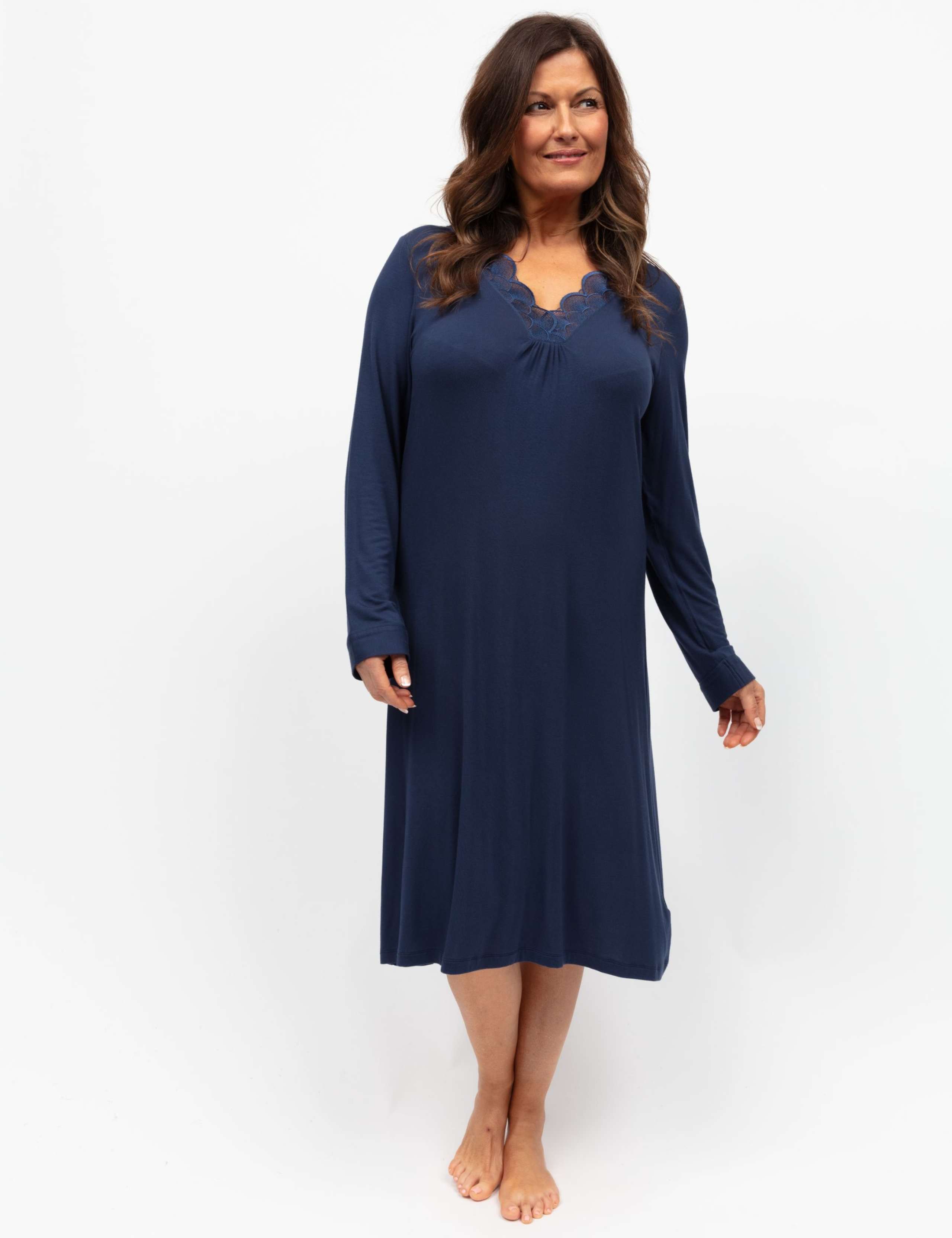 Modal Rich Lace Trim Nightdress 4 of 4