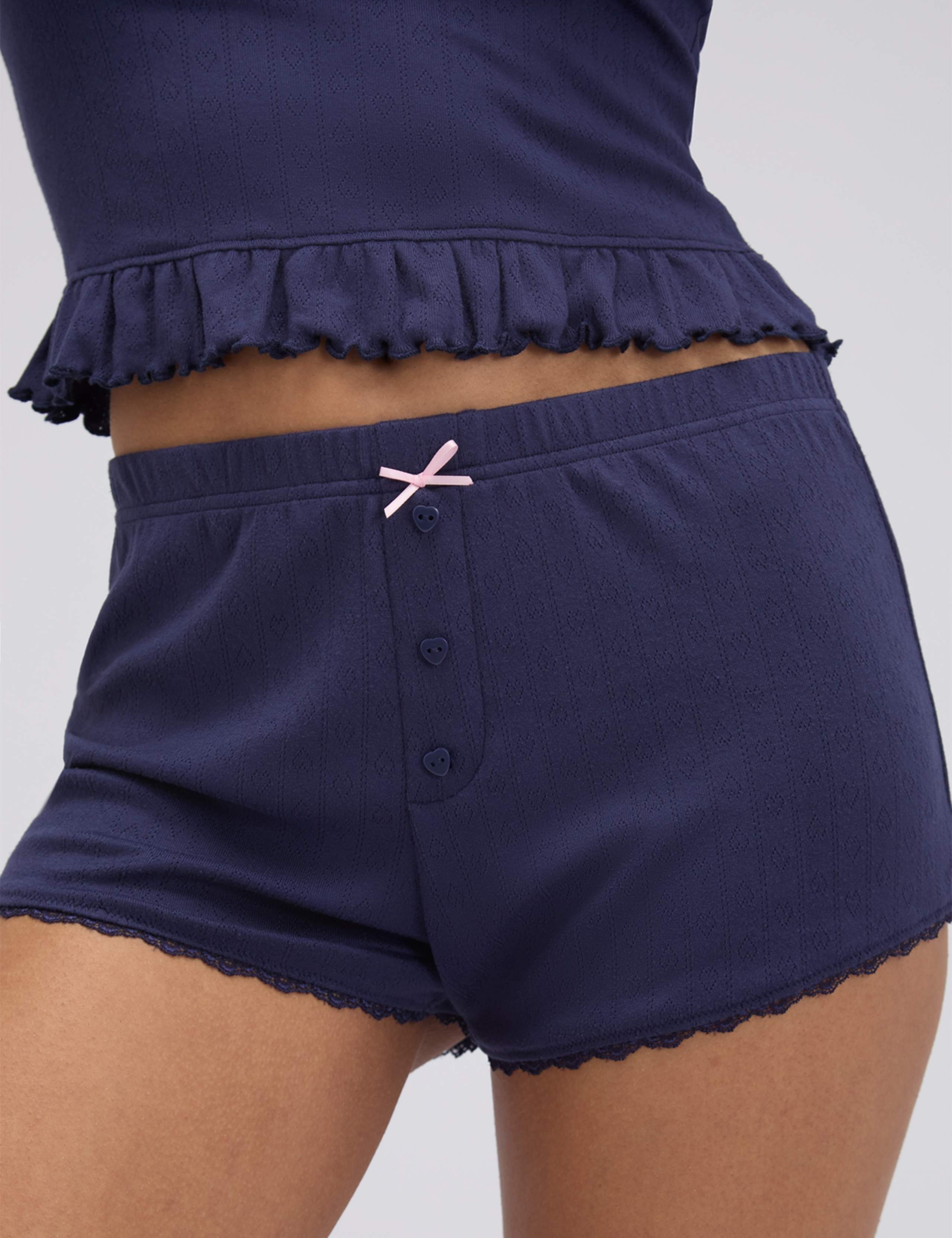 Pointelle Frill Cami Pyjama Set 6 of 7
