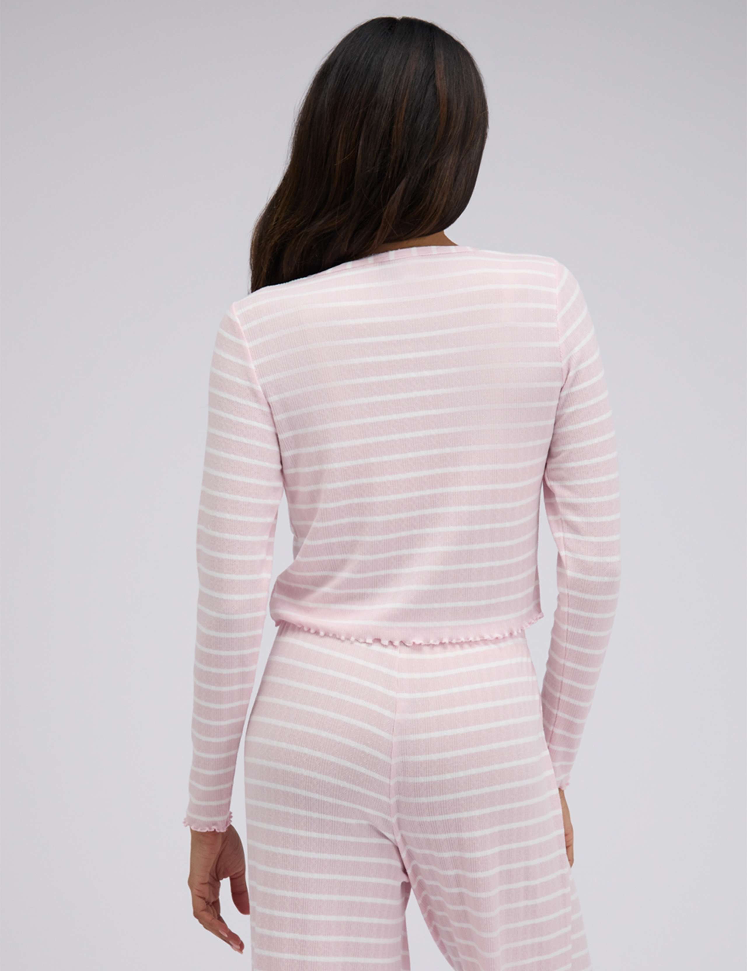 Stripe Pointelle Pyjama Set 5 of 7