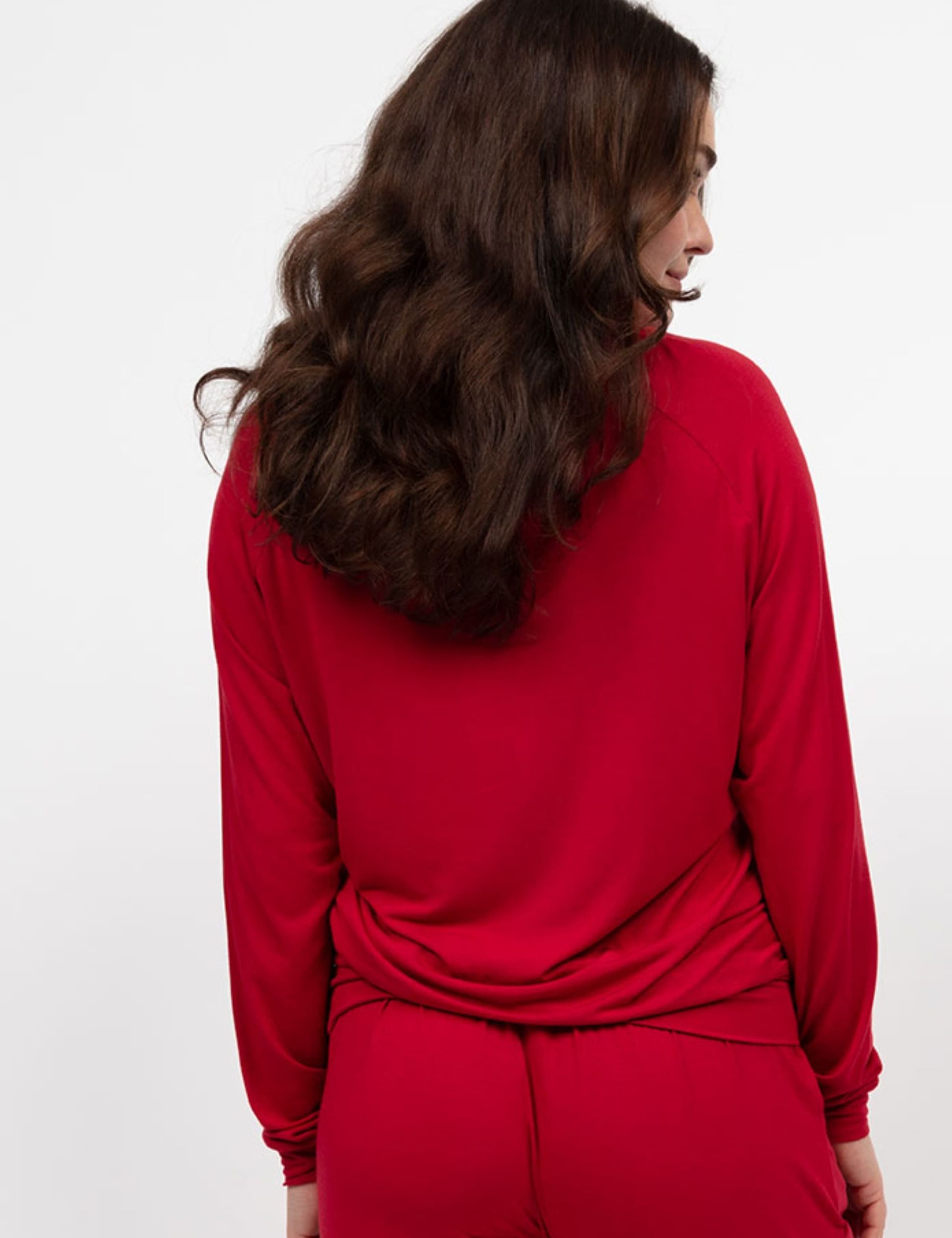 Jersey Cuffed Hem Pyjama Top 4 of 4